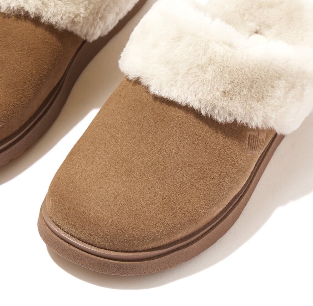 Fitflop Hausschuh »SHUV«, Clog, Pantoffel, Mule, Flats mit Warmfutter