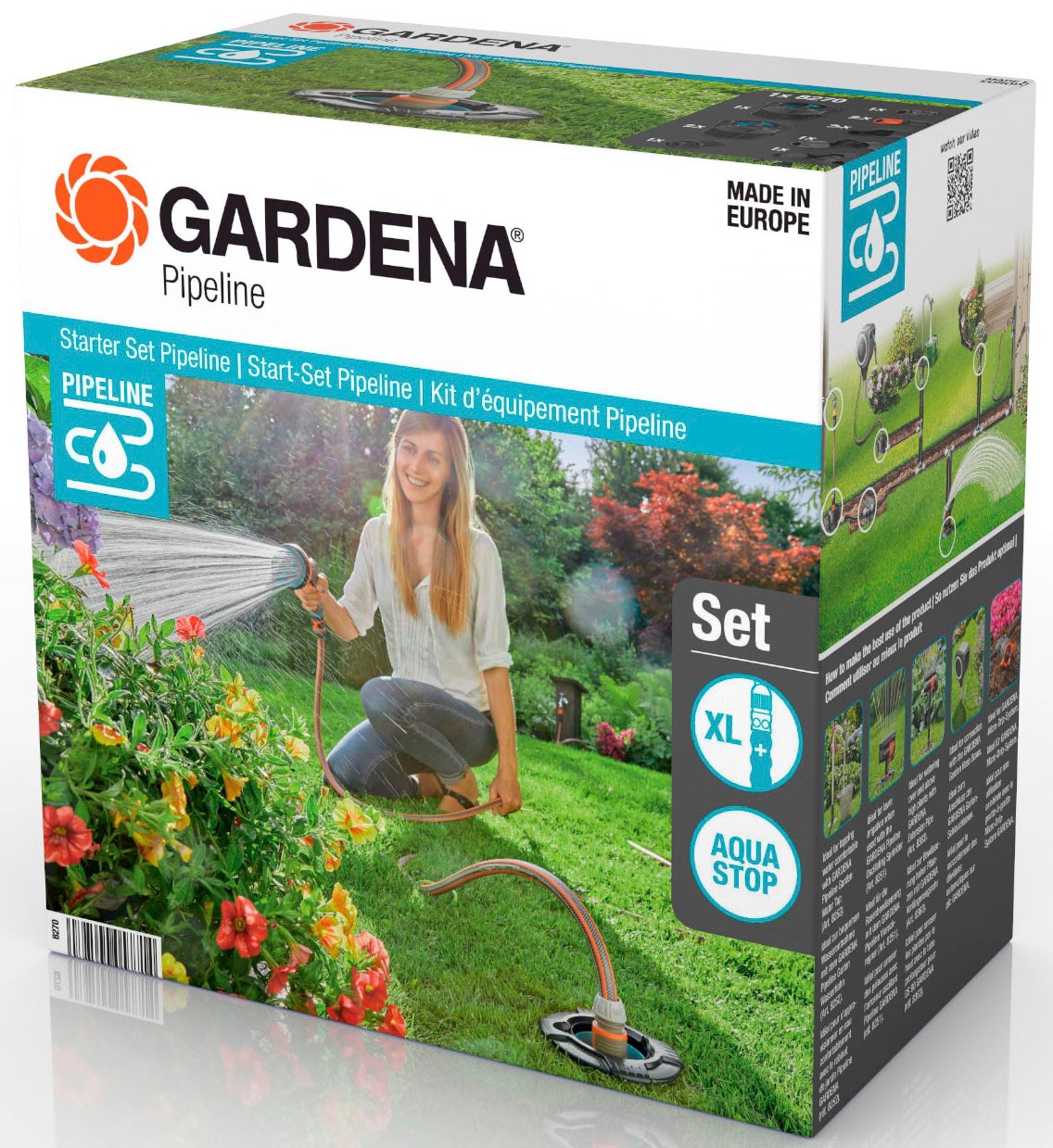 GARDENA Bewässerungssystem »Start-Set Pipeline« (mit 2 Wassersteckdosen, )  für die Gartenbewässerung