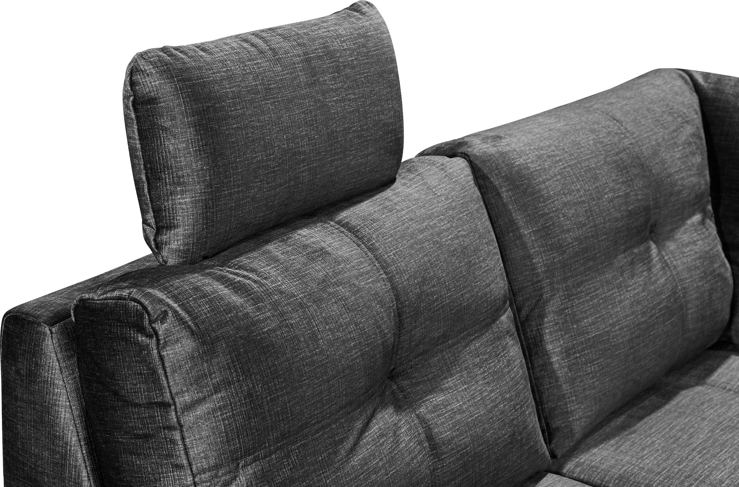 ED EXCITING DESIGN Wohnlandschaft »Alija U-Form«, frei im Raum stellbar, Schlaffunktion, Kopfstützen, Armteilverstellung