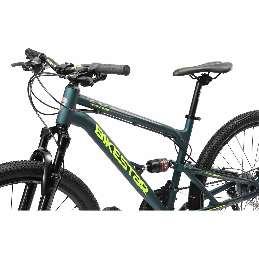 Bikestar Mountainbike, 21 Gang, Shimano, RD-TY300 Schaltwerk, Kettenschaltung