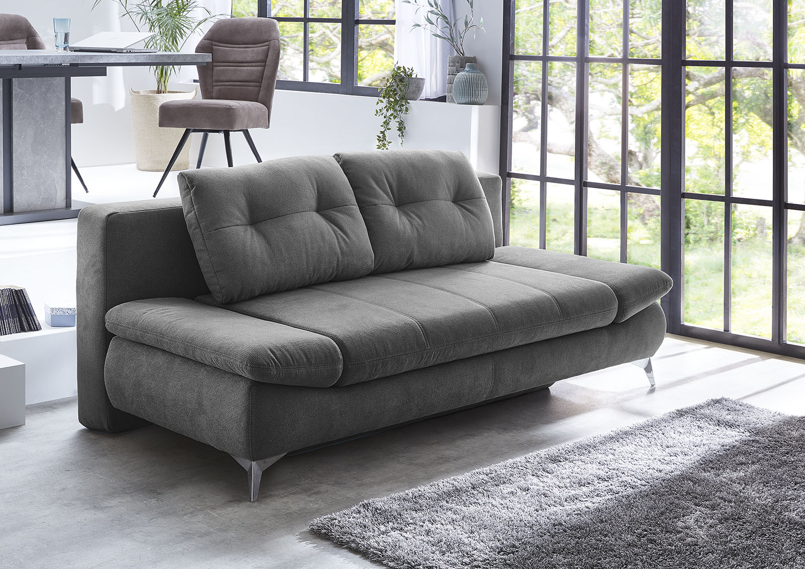 Jockenhöfer Gruppe Schlafsofa "Mats, B: 200 cm, Liegefl. 160x200 cm" mit Schlaffunktion, Bettkasten & Armteilverstellung