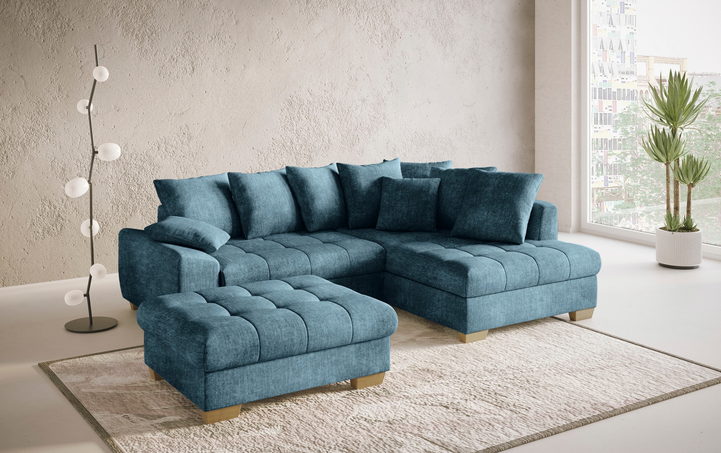 Mr. Couch Hocker "Nikita II" Kaltschaumpolsterung, bis 140 kg belastbar, pa günstig online kaufen