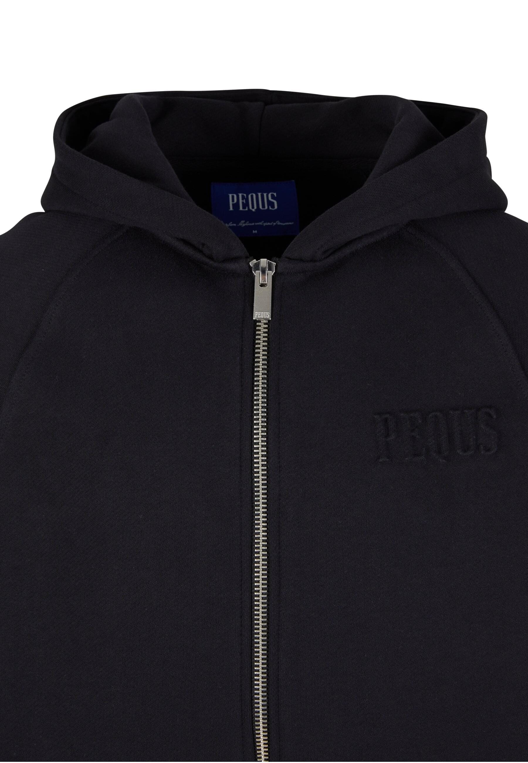 PEQUS Outdoorjacke »PEQUS PEQUS Debossed Logo Zip-Cardigan« 1 Stk. tlg. mit Kapuze