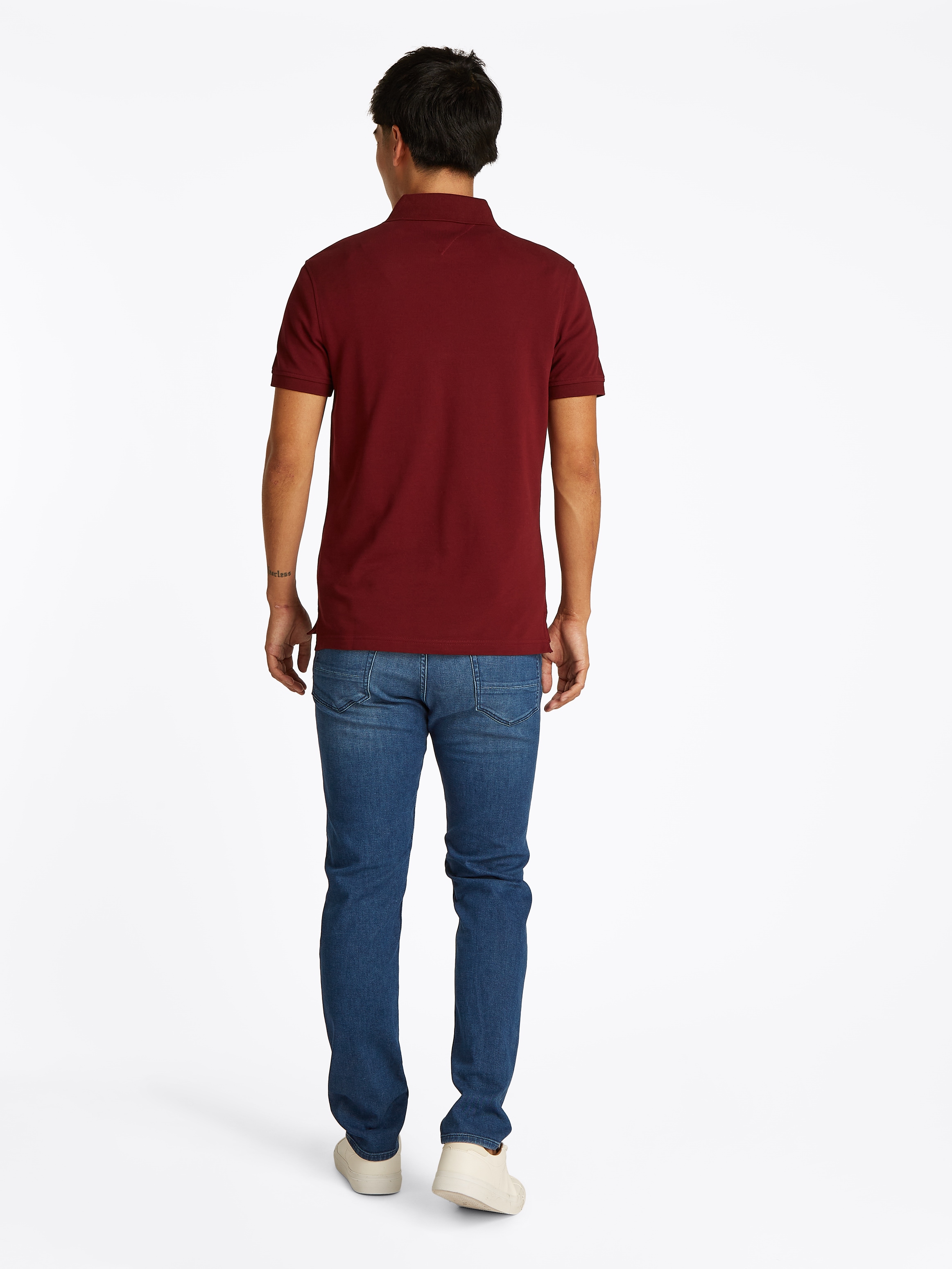 Tommy Hilfiger Poloshirt »1985 SLIM POLO«, aus leicht strukturiertem Piqué-Material
