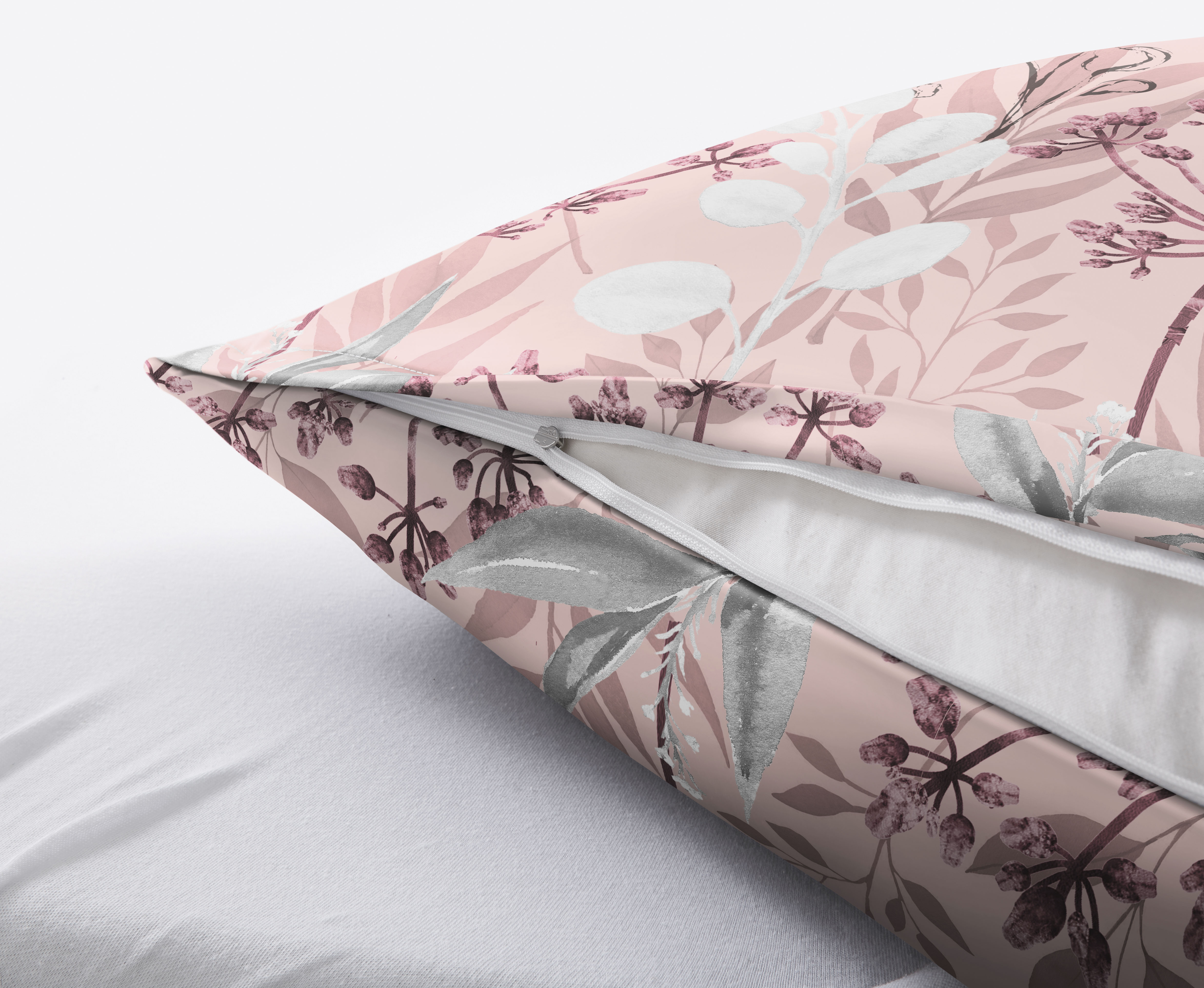 Thumbnail - Kleine Wolke Bettwäsche "Lukardis" 2 Stk. mit Blättern und Gräsern