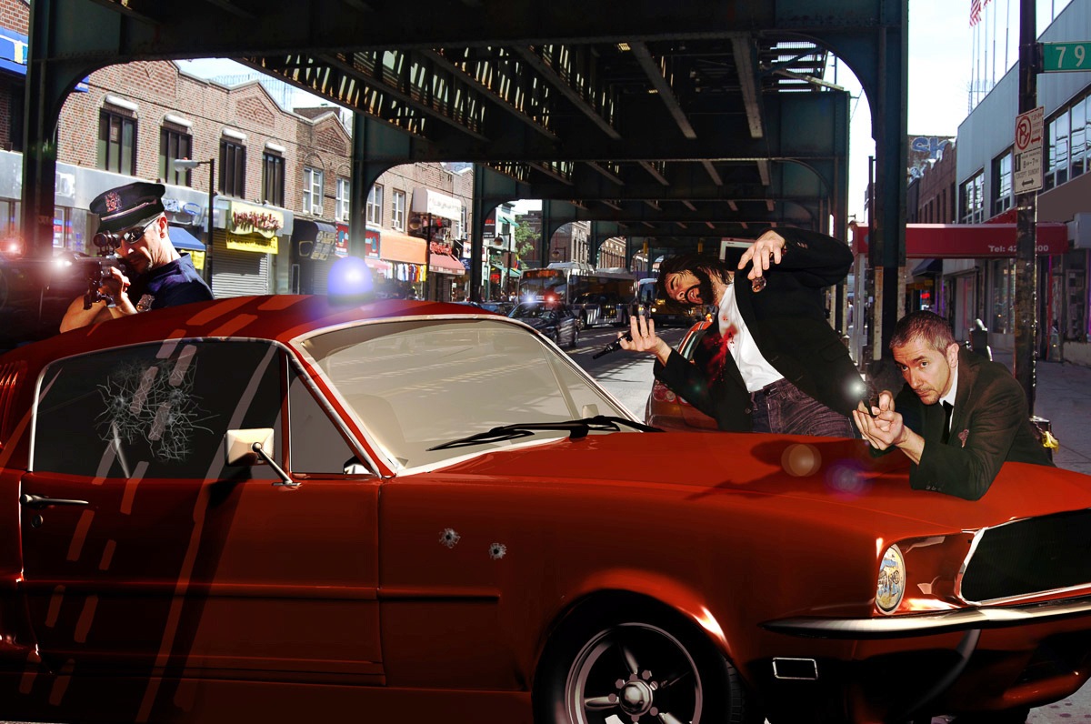 Papermoon Fototapete »Schießerei«