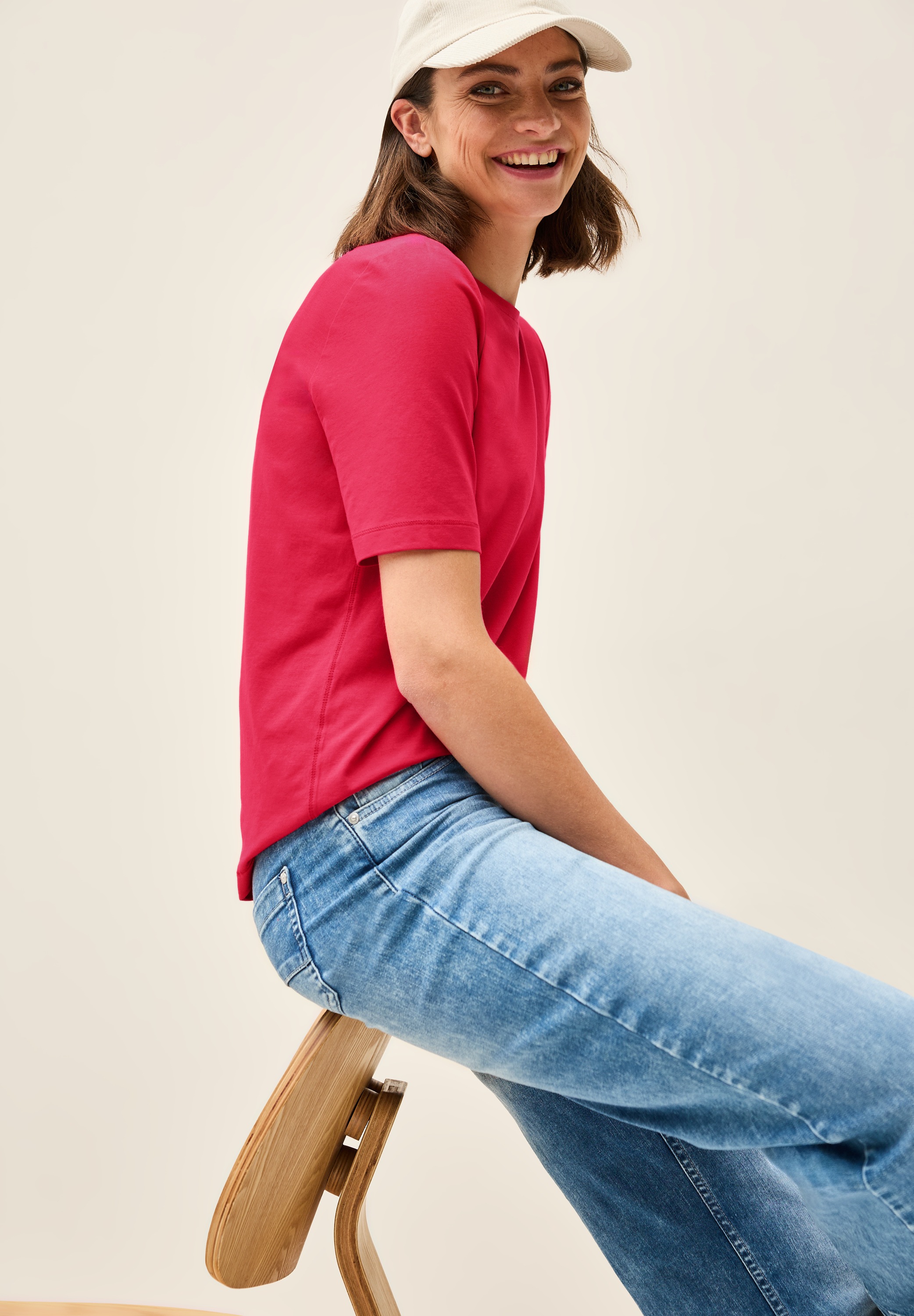 Cecil T-Shirt im soften Baumwoll-Mix