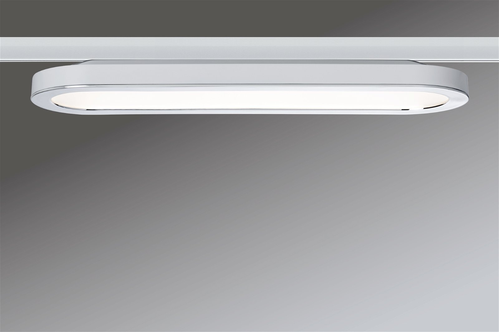 Paulmann LED Deckenleuchte »URail Panel Loop 480lm 7W 2700K 230V Chrom matt, Chrom 7W«, 1 flammig, Einzelspot, dimmbar