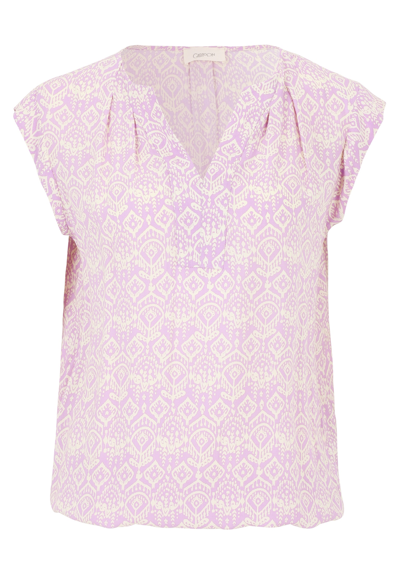 Cartoon Schlupfbluse "Cartoon Casual-Bluse mit Muster" günstig online kaufen