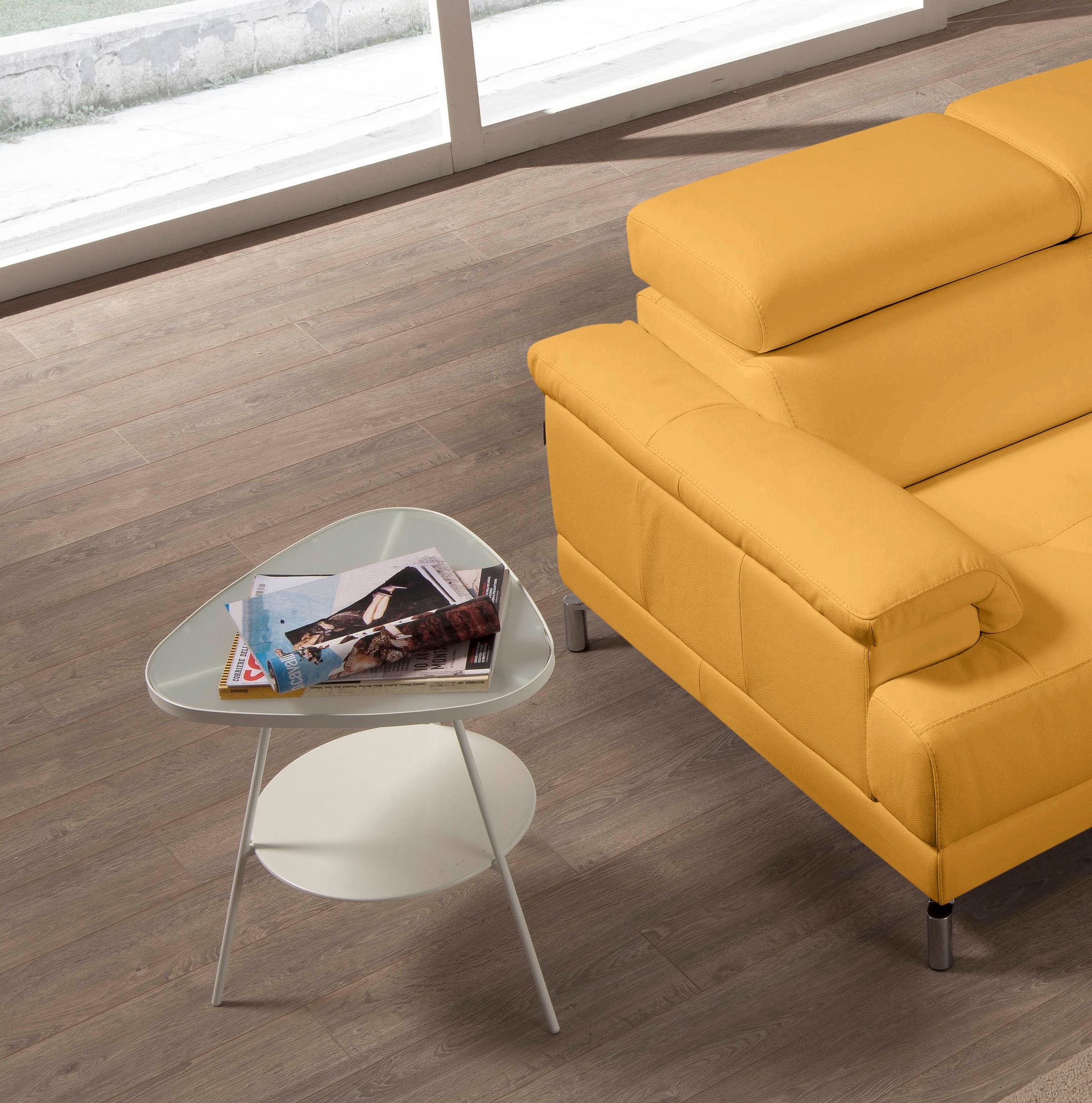 Thumbnail - Egoitaliano Ecksofa "Soul, Design und Sitzkomfort auf hohem Niveau, tolle Details, L-Form" mit Recamiere, inkl. Kopfteil...