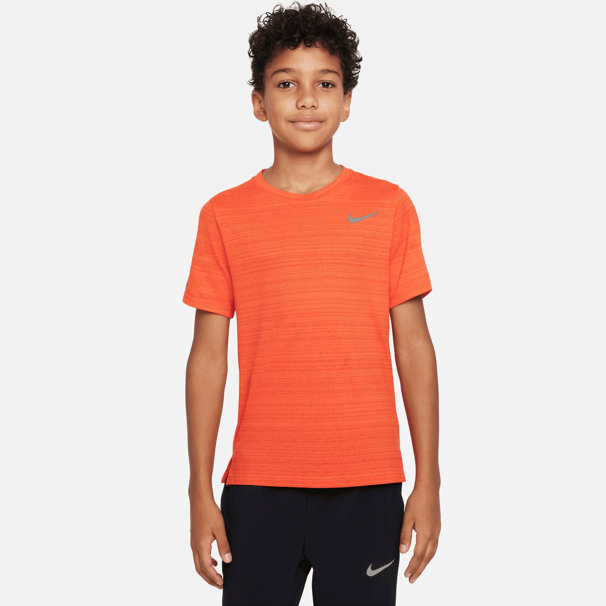 Nike Trainingsshirt »Dri-FIT Miler Training Top« (Boys\') Rechnung BAUR Big | Kids\' auf