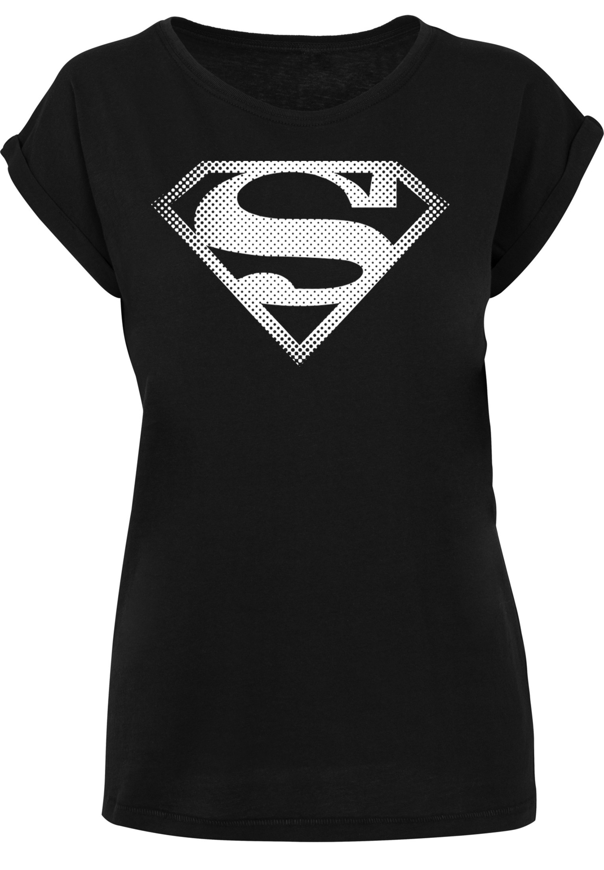 F4NT4STIC T-Shirt »DC Comics Superman Spot Logo«, Damen,Premium Merch,Regular-Fit,Kurze Ärmel,Bedruckt