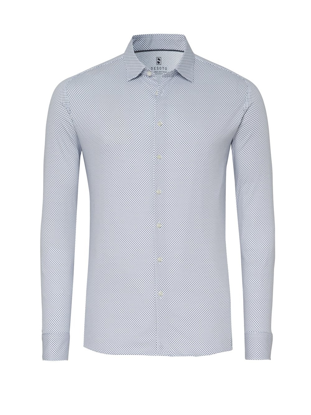 DESOTO Langarmhemd "Jerseyhemd Casual Kent" günstig online kaufen