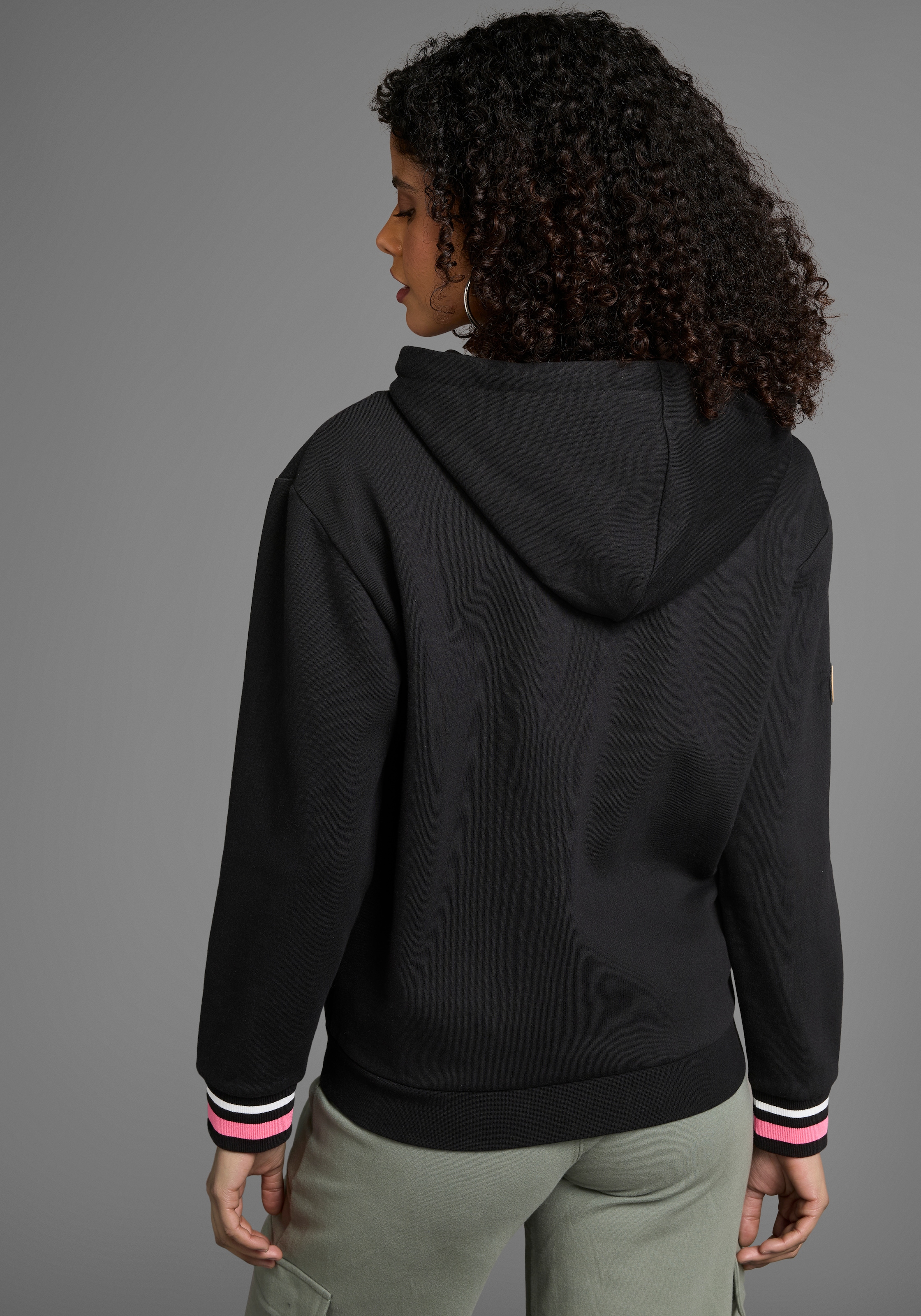 KangaROOS Kapuzensweatjacke, mit Neon-Details