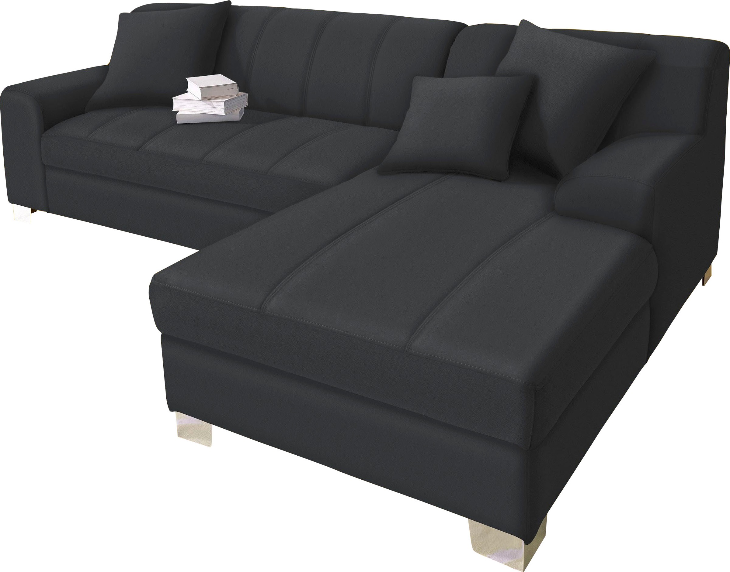DOMO collection Ecksofa "Turah incl. Zierkissen, moderne Steppung, auch in günstig online kaufen