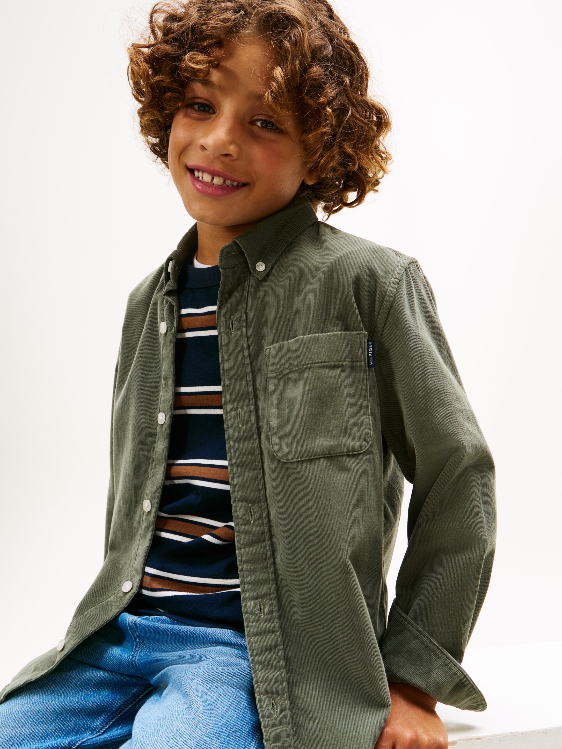 Tommy Hilfiger Langarmhemd »CORDUROY SHIRT«, Kinder bis 16 Jahre