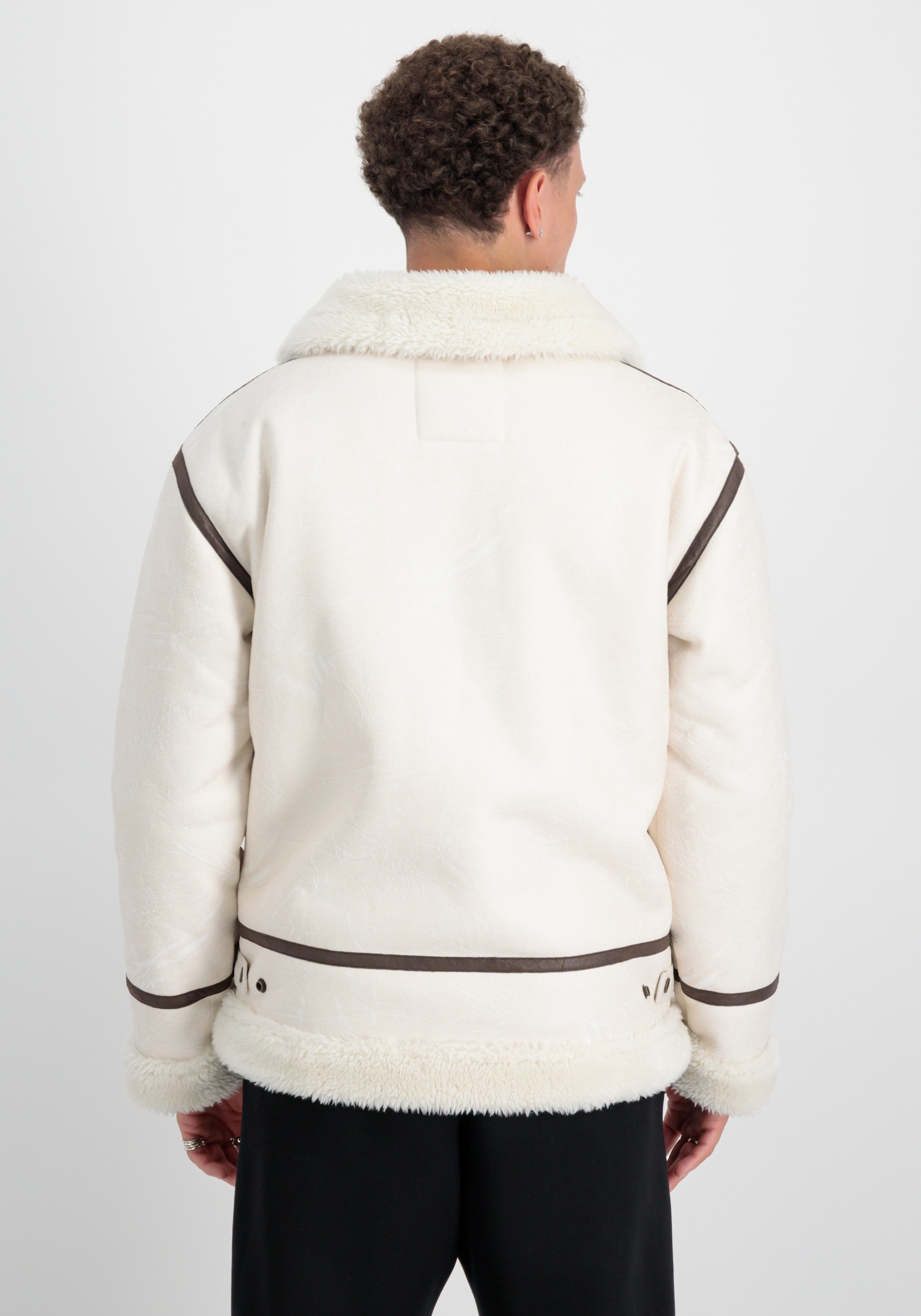 Alpha Industries Lederjacke »Alpha Industries Men - Bomber Jackets B-3 Faux Leather«