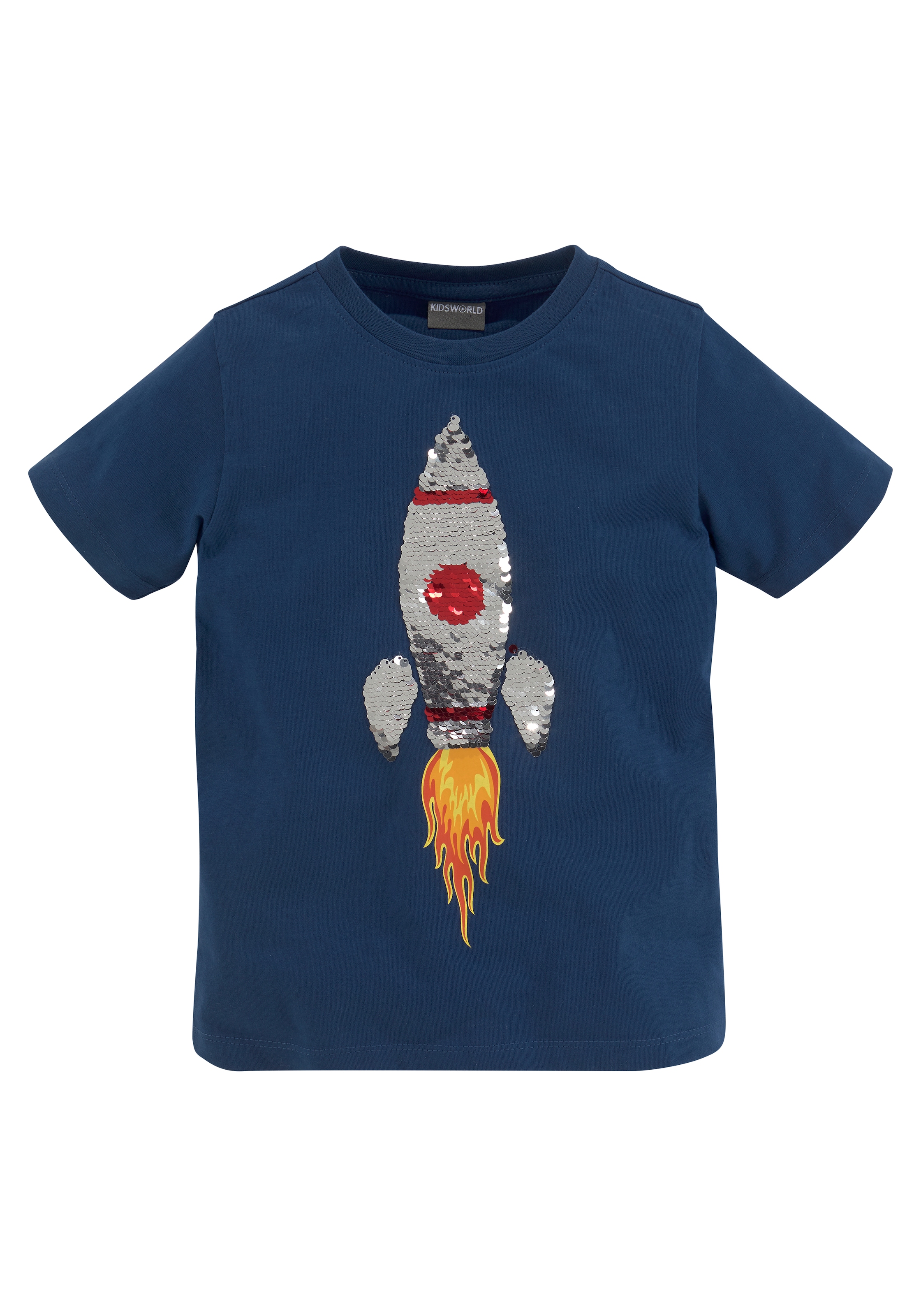 bestellen BAUR T-Shirt | »Rakete Wendepailletten« aus KIDSWORLD
