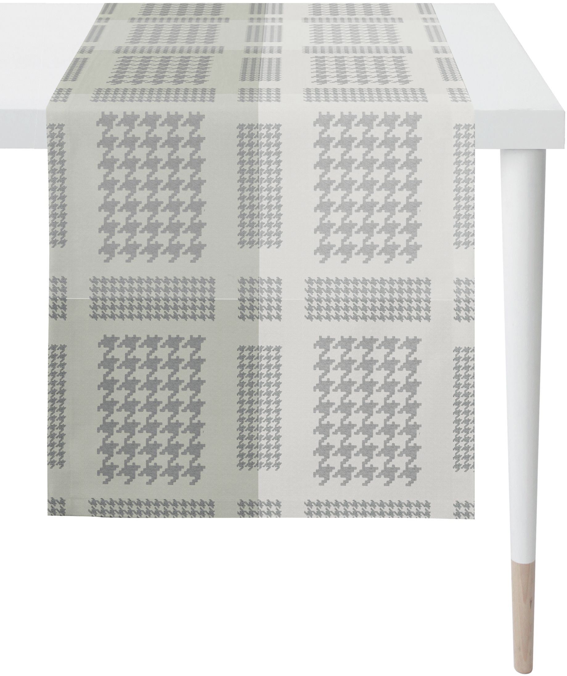 Tischläufer APELT, B:44cm L:140cm, weiß, Polyester, Tischdecken, "Alexis, LOFT STYLE, Jacquard"