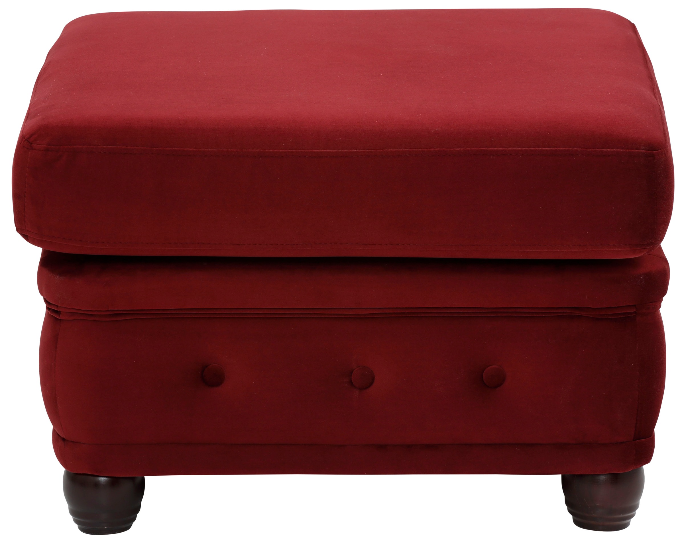 Thumbnail - Home affaire Polsterhocker "New Castle" passend zur "New Castle"-Serie, B/T/H: 75/70/45 cm