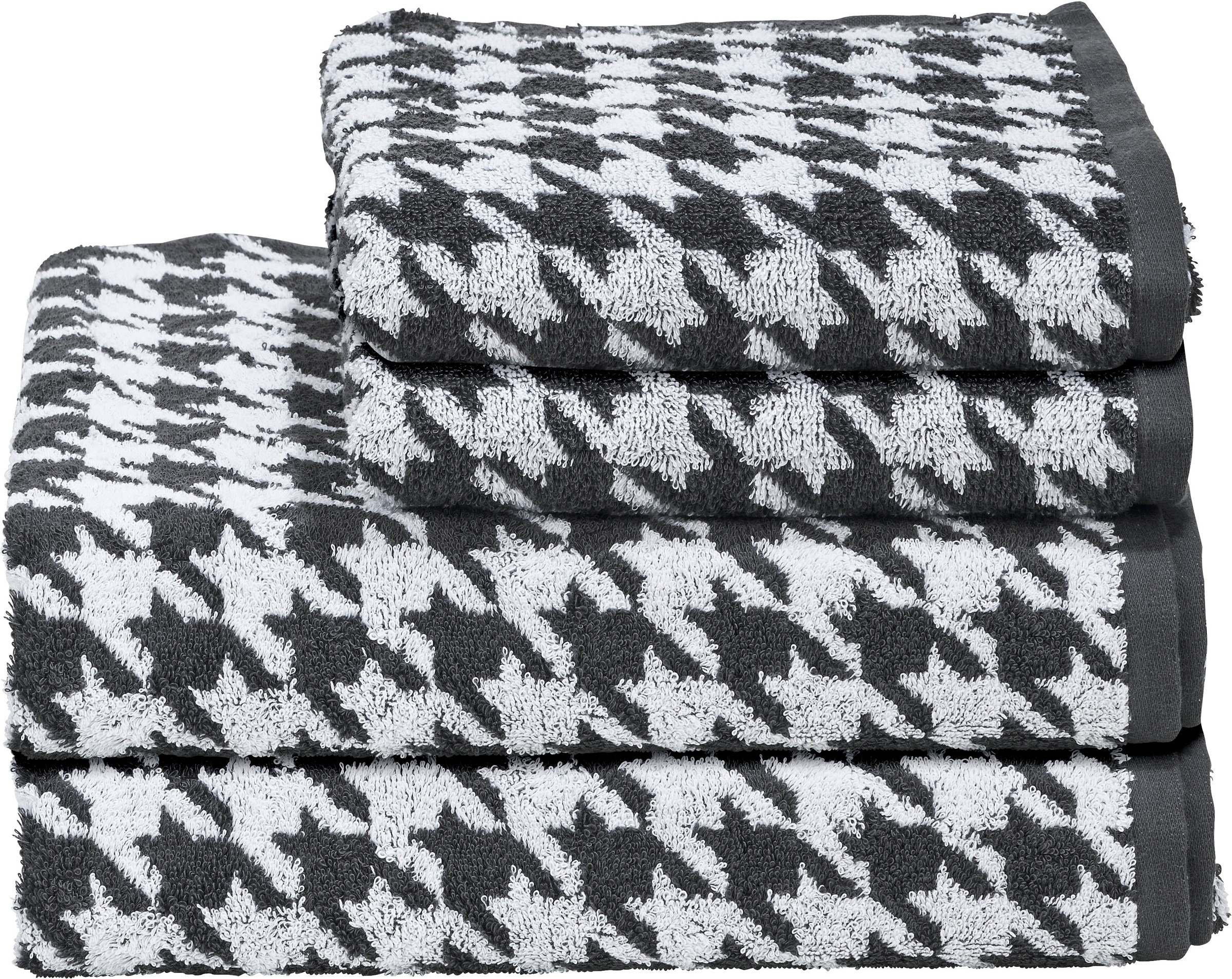 done. Handtuch Set "Daily Shapes Bird" Set 4 tlg. Jacquard-Walkfrottier Jac günstig online kaufen