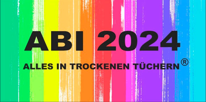 Egeria Strandtuch "ABI 2024" 75x150 cm, "ABI 2024-Alles in trockenen Tücher günstig online kaufen
