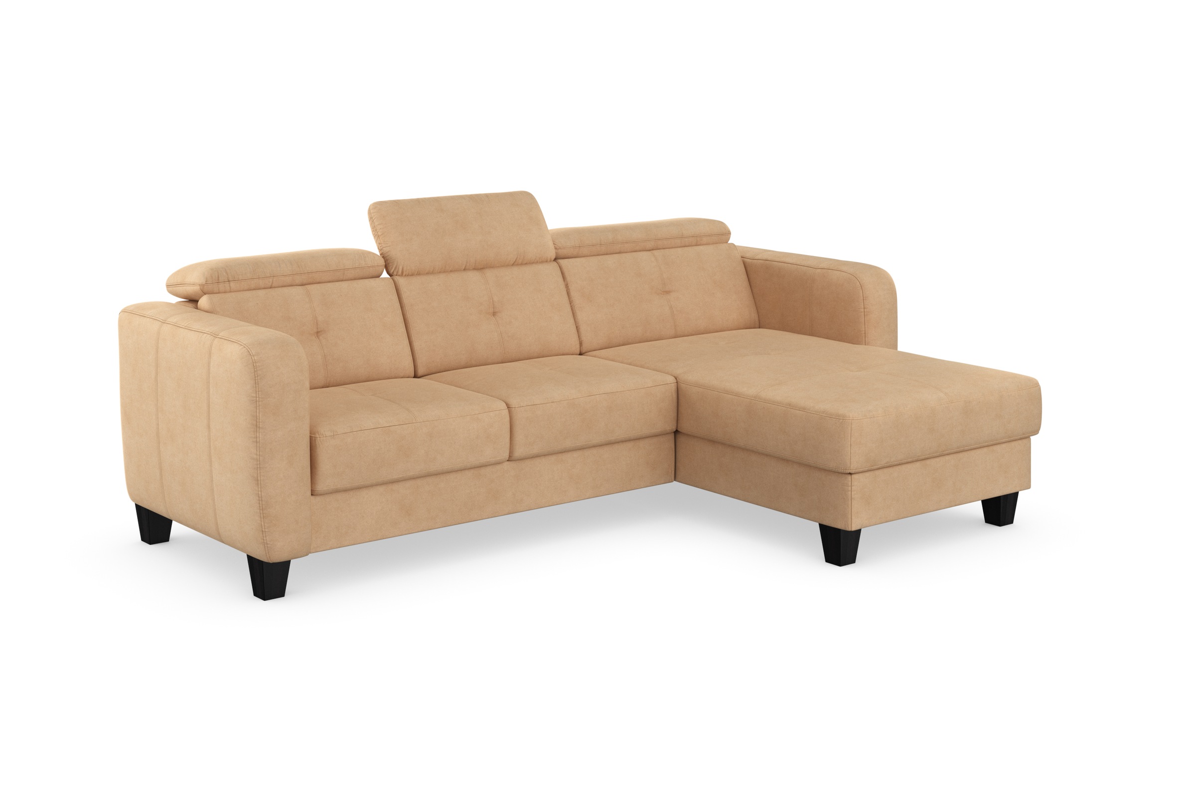 sit&more Ecksofa »Belluci L-Form«, inklusive Federkern, wahlweise mit Bettfunktion und Bettkasten