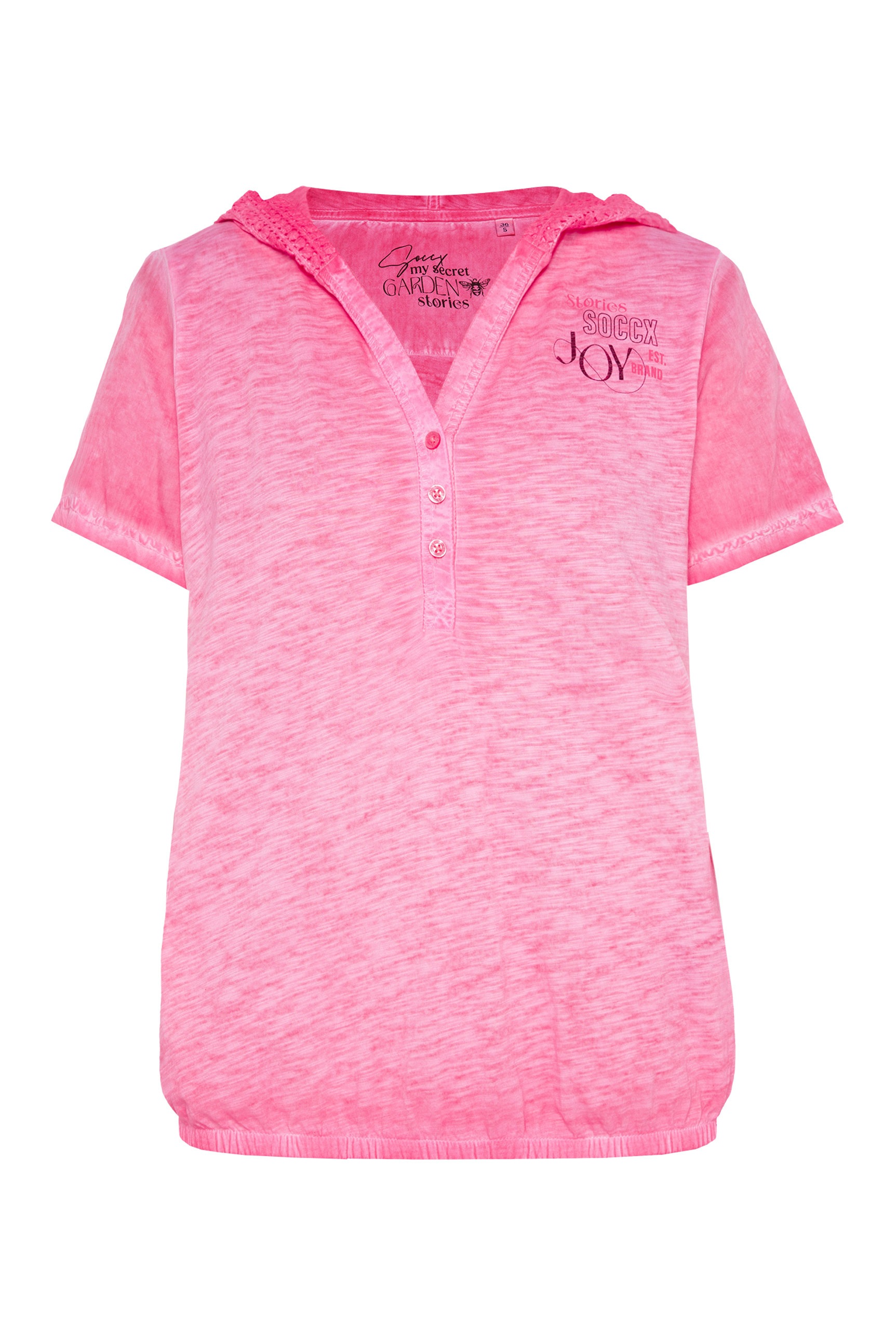 SOCCX Kapuzenshirt, mit Gummizug im Saum