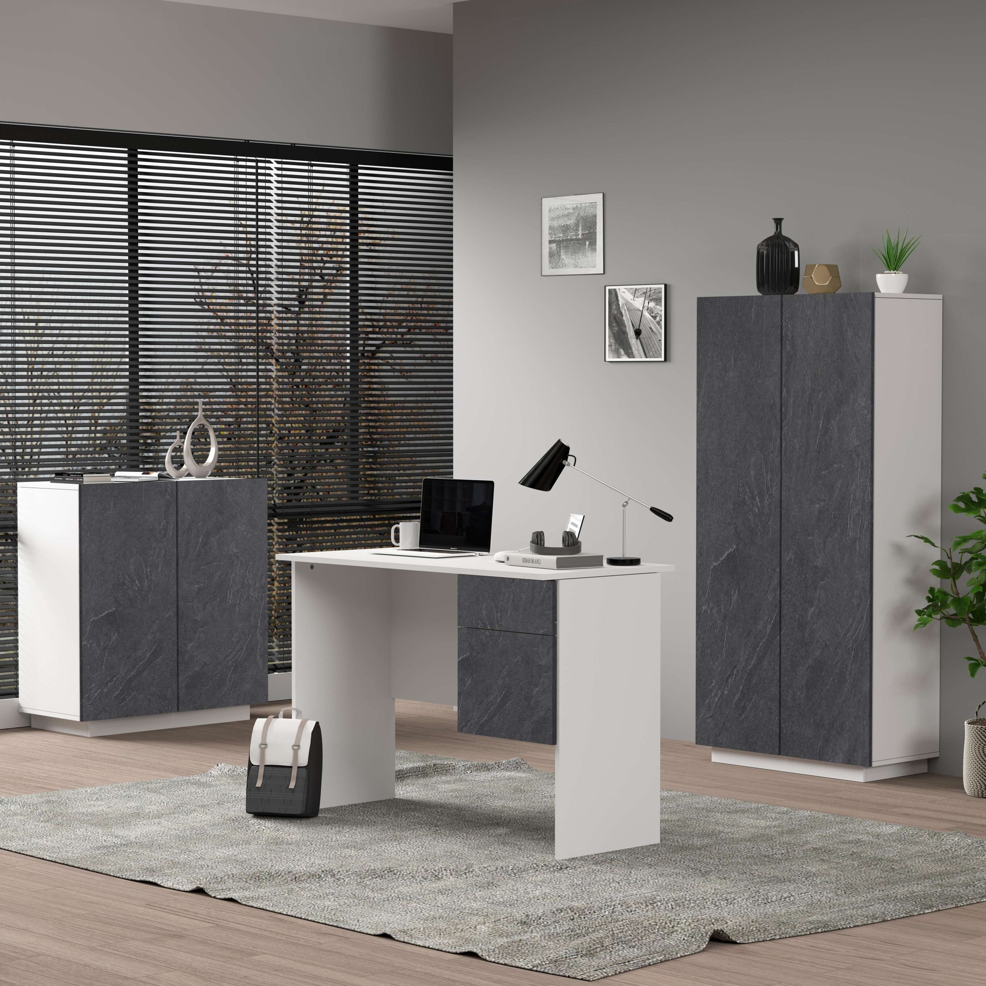 INOSIGN Aktenschrank »Coro, Mehrzweckschrank, Büroschrank mit 2 Türen«, & verstellbare Einlegeböden, Höhe 86 oder 166 cm, Made in Italy