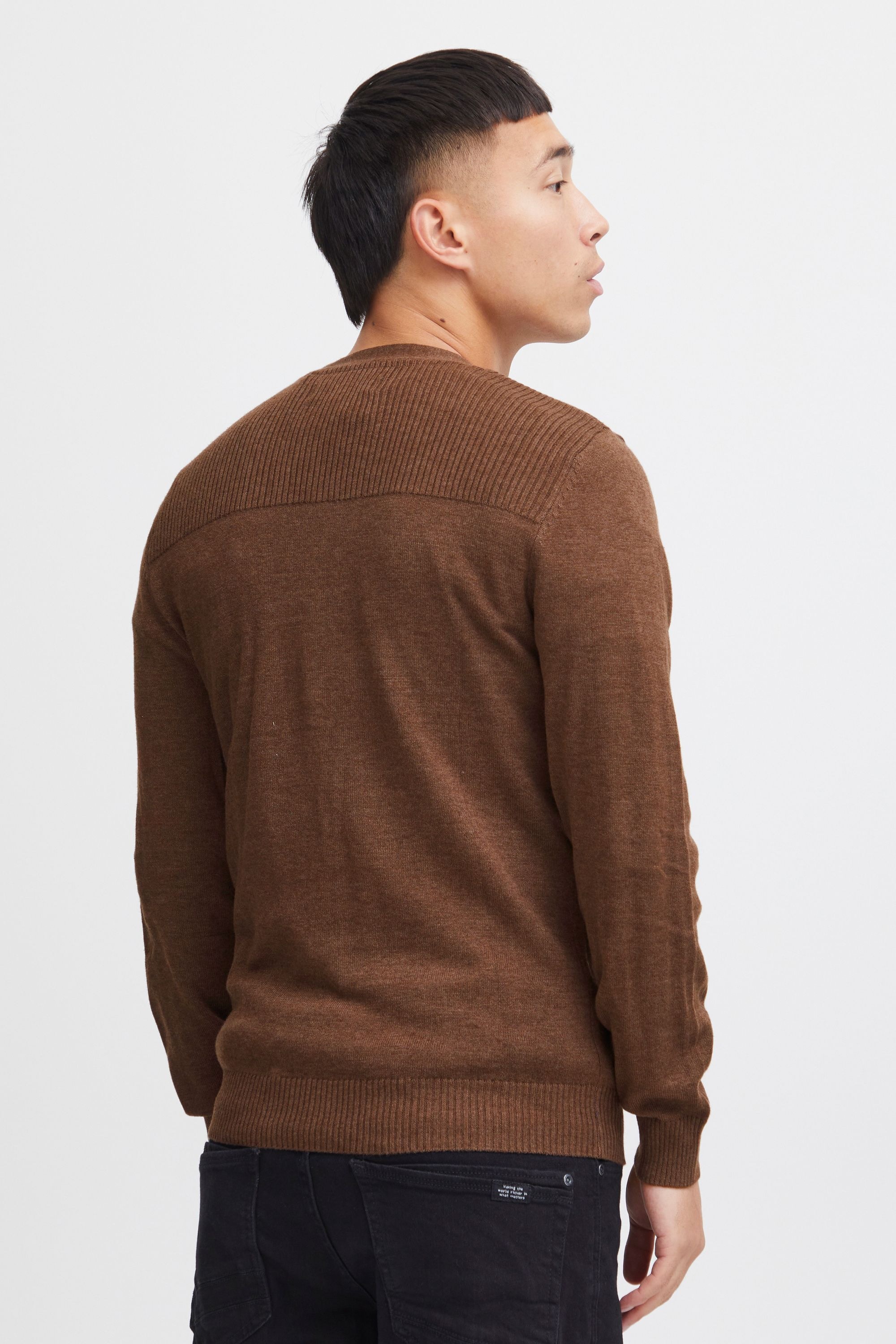 Cardigan BLEND "Cardigan BHCaden", Herren, Gr. 3XL, braun (mocca mix), Obermaterial: 100% Baumwolle CO., Strickjacken 6