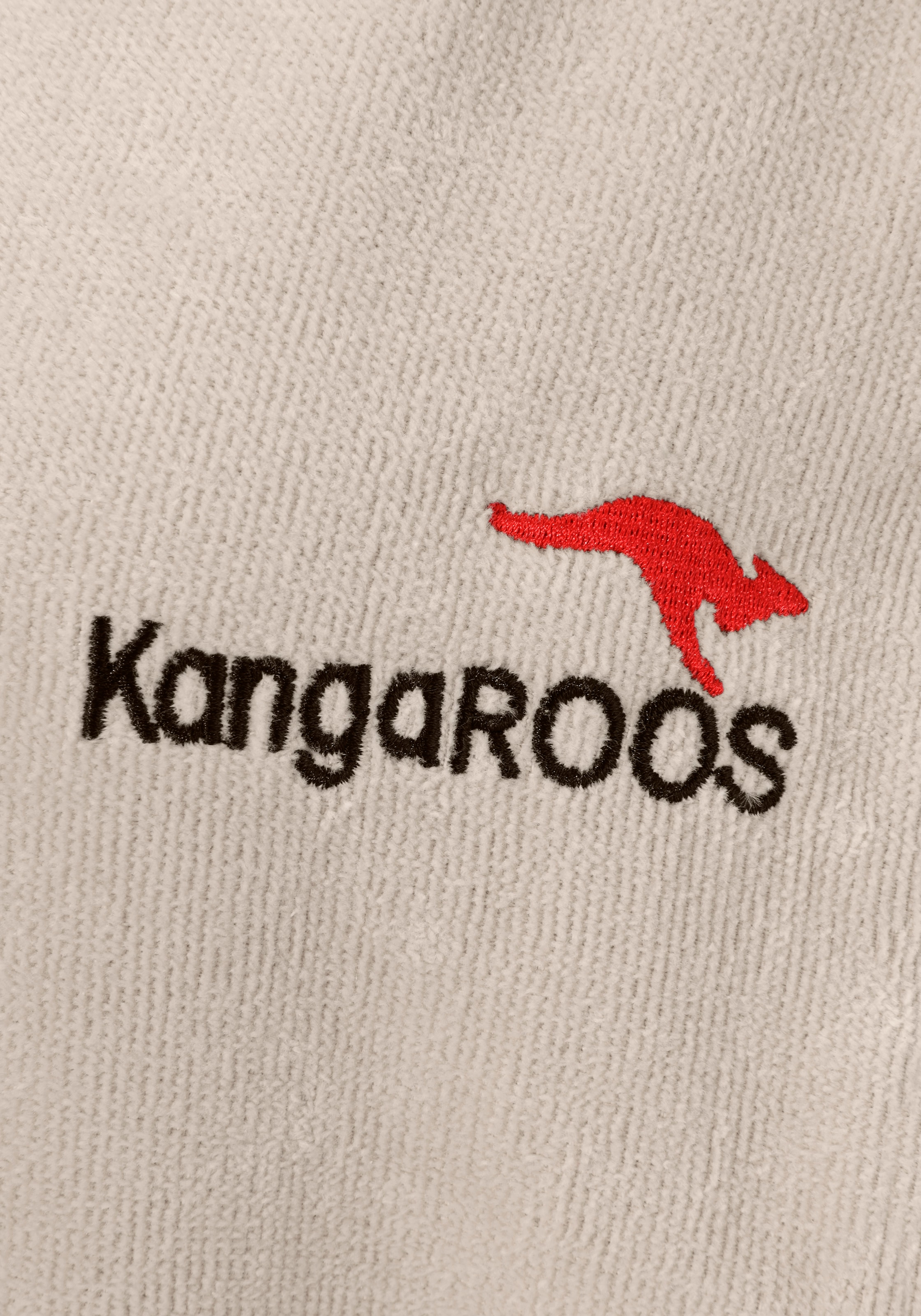 KangaROOS Badeponcho »Summer, ideal für Sauna, Spa & im Urlaub, Damen & Herren«, (1 St.), Surfponcho, mit Bauchtasche, 100% Baumwolle, Frottee