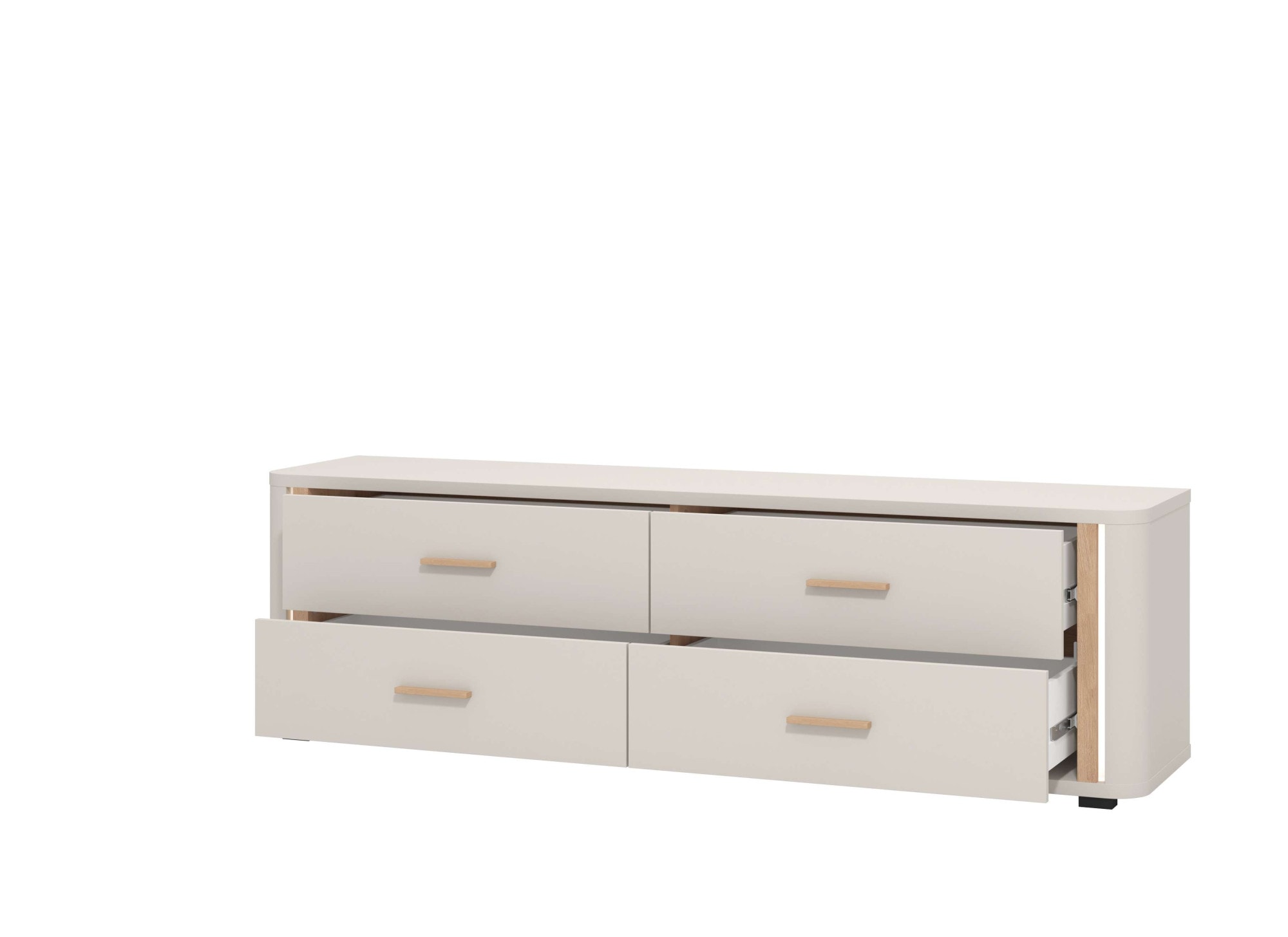 INOSIGN TV-Bank »York, TV-Kommode, TV-Schrank, TV-Bank«, mit 4 geräumigen Schubladen, Breite 176,5 cm, wandmontage