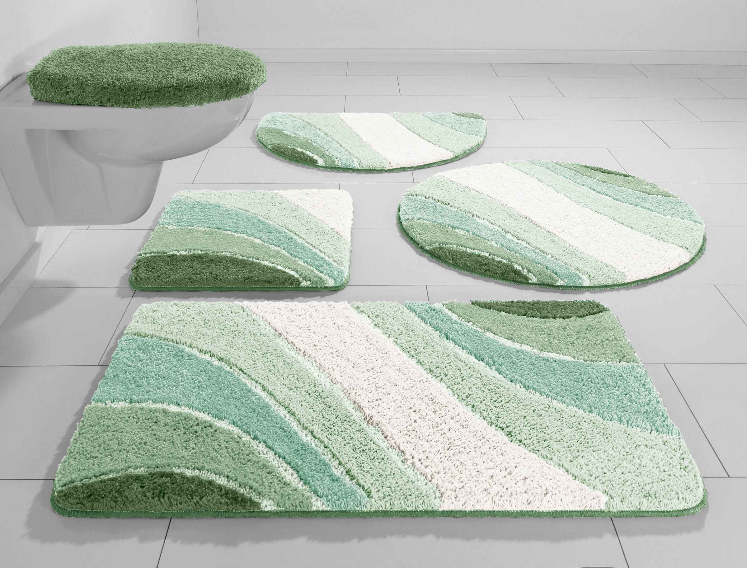 my home Badematte "Josie, Badvorleger, Badezimmer Teppich" Höhe 20 mm rutsc günstig online kaufen