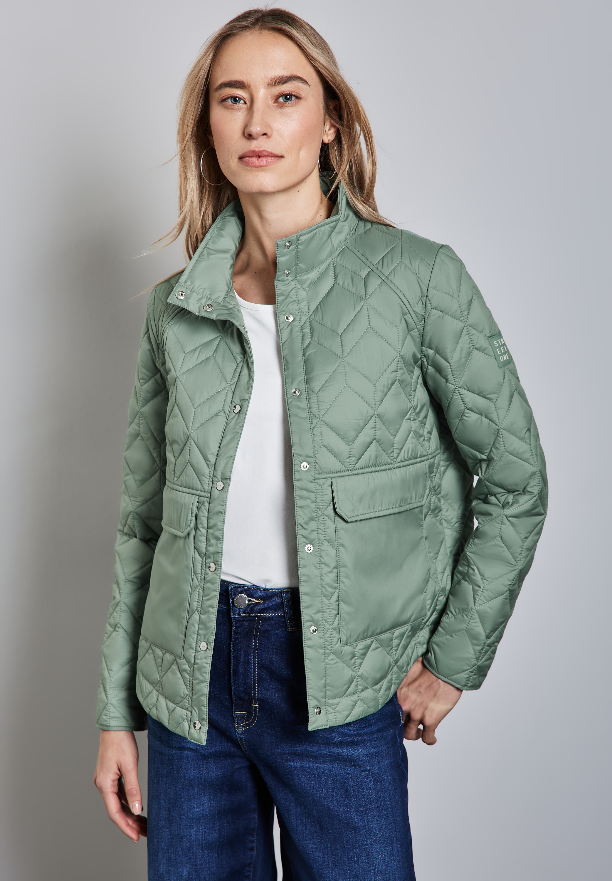 STREET ONE Steppjacke, ohne Kapuze, mit aufgenähten Taschen
