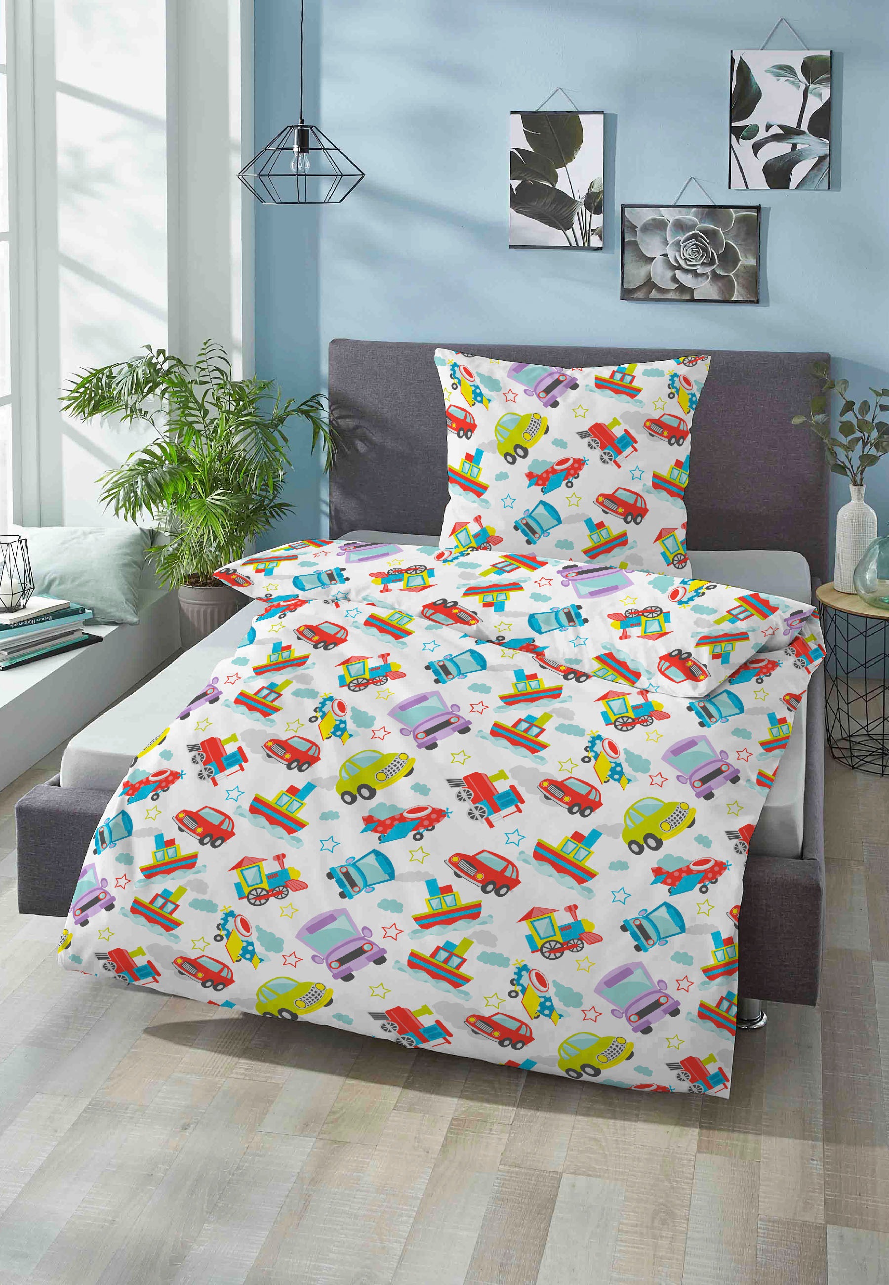 Biberna Kinderbettwäsche "Adrian" 2 Stk. hautfreundlich, kühlend, mit Reißv günstig online kaufen