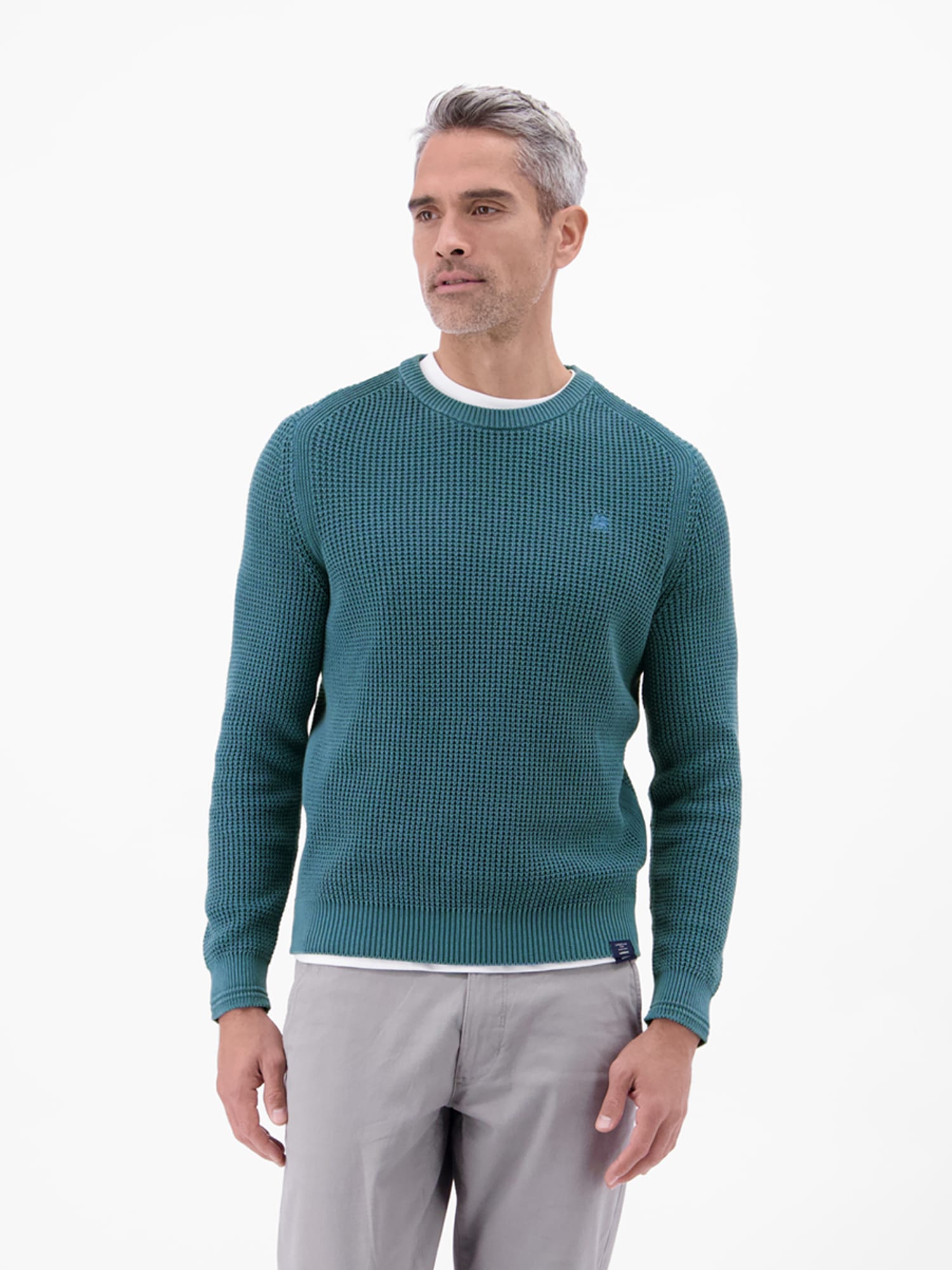 LERROS Strickpullover »Herren Crewneck-Stricker in Strukturqualität«