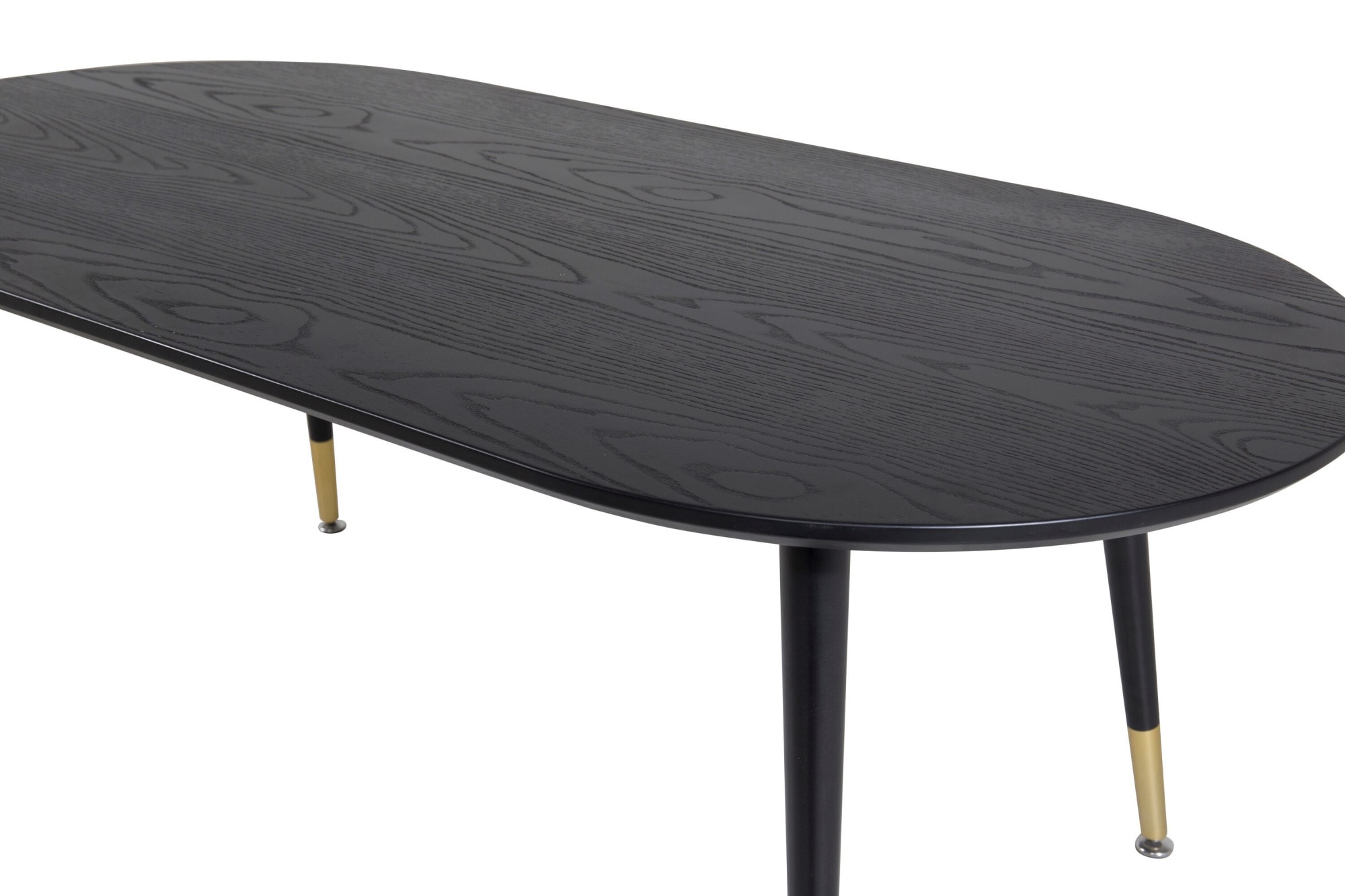 Venture Home Couchtisch »Dipp, Couchtisch in elegantem Schwarz mit Messing-Detail, 120 × 60 cm« Sofatisch, Furnier, Stahl, rechteckig, edel