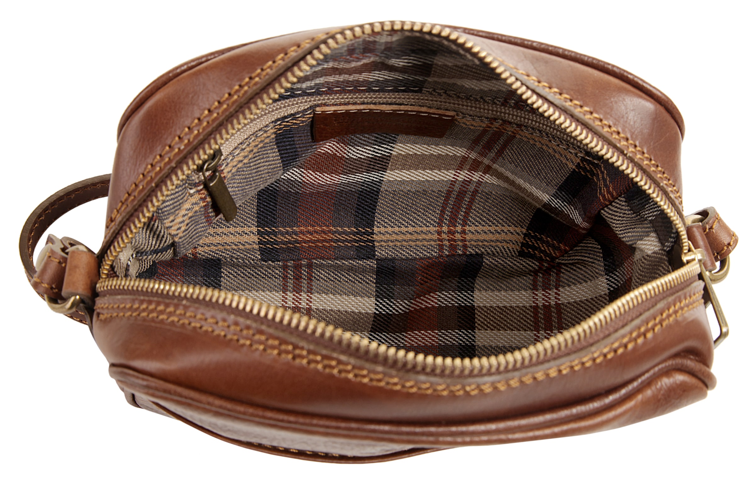 Piké Umhängetasche echt Leder, Made in Italy