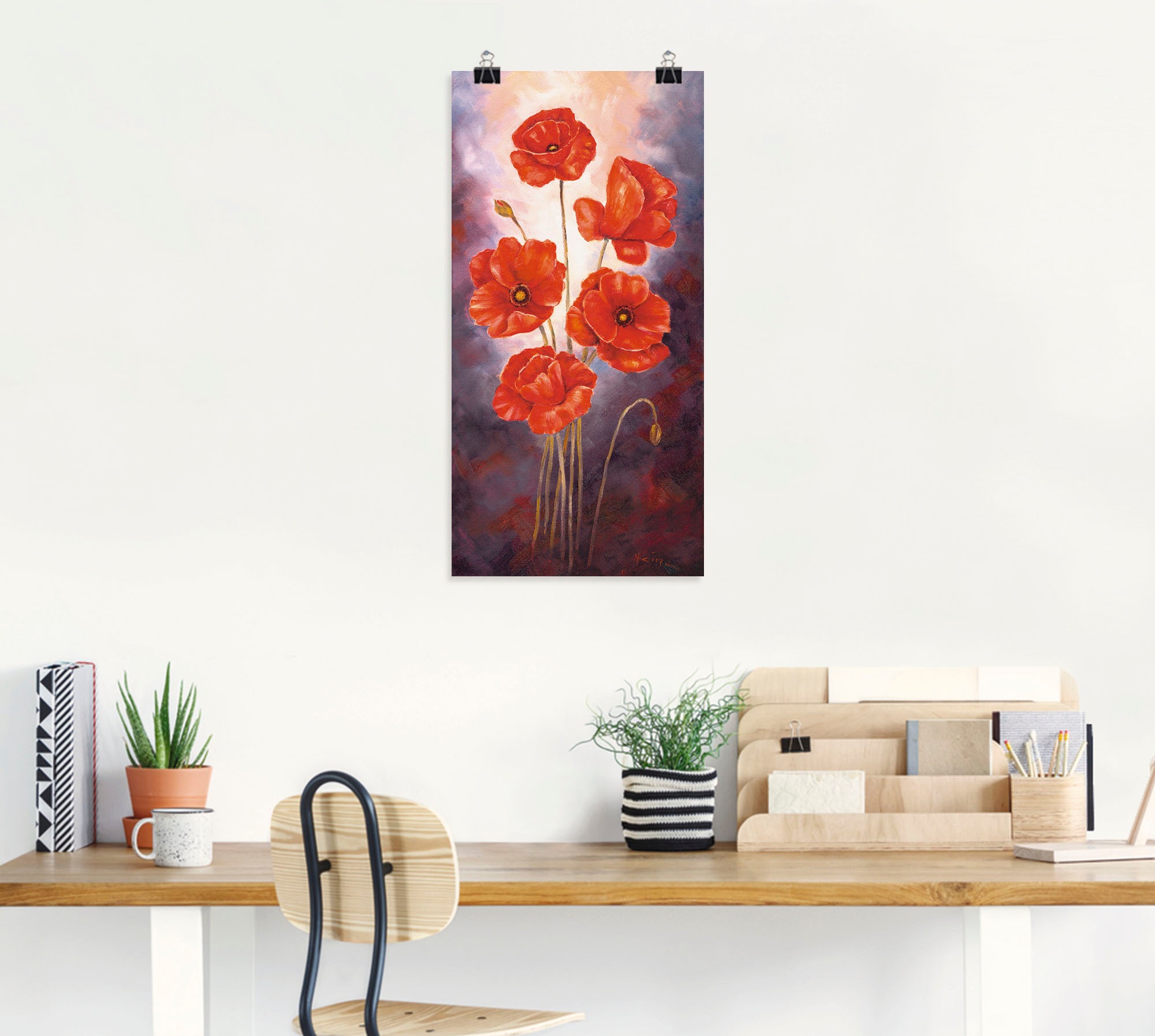 Artland Wandbild »Mohn V«, Blumen, (1 St.), als Leinwandbild, Poster in verschied. Größen