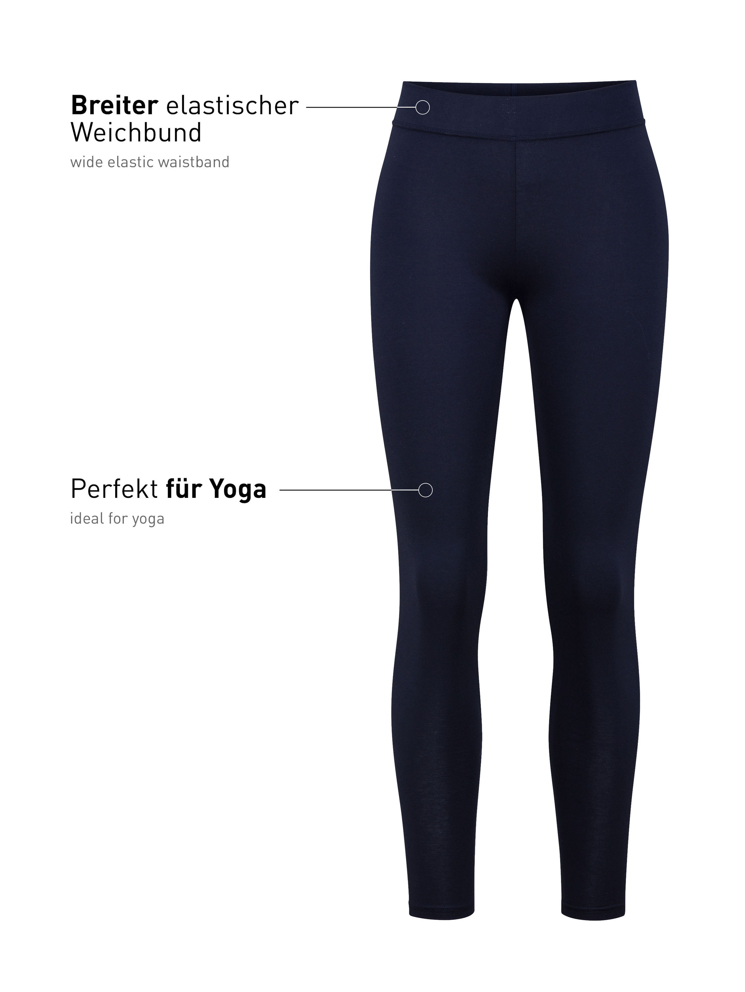 CALIDA Leggings »Elastic«  elastisch, hoch geschnitten, Singel Jersey Qualität, bequem, weich