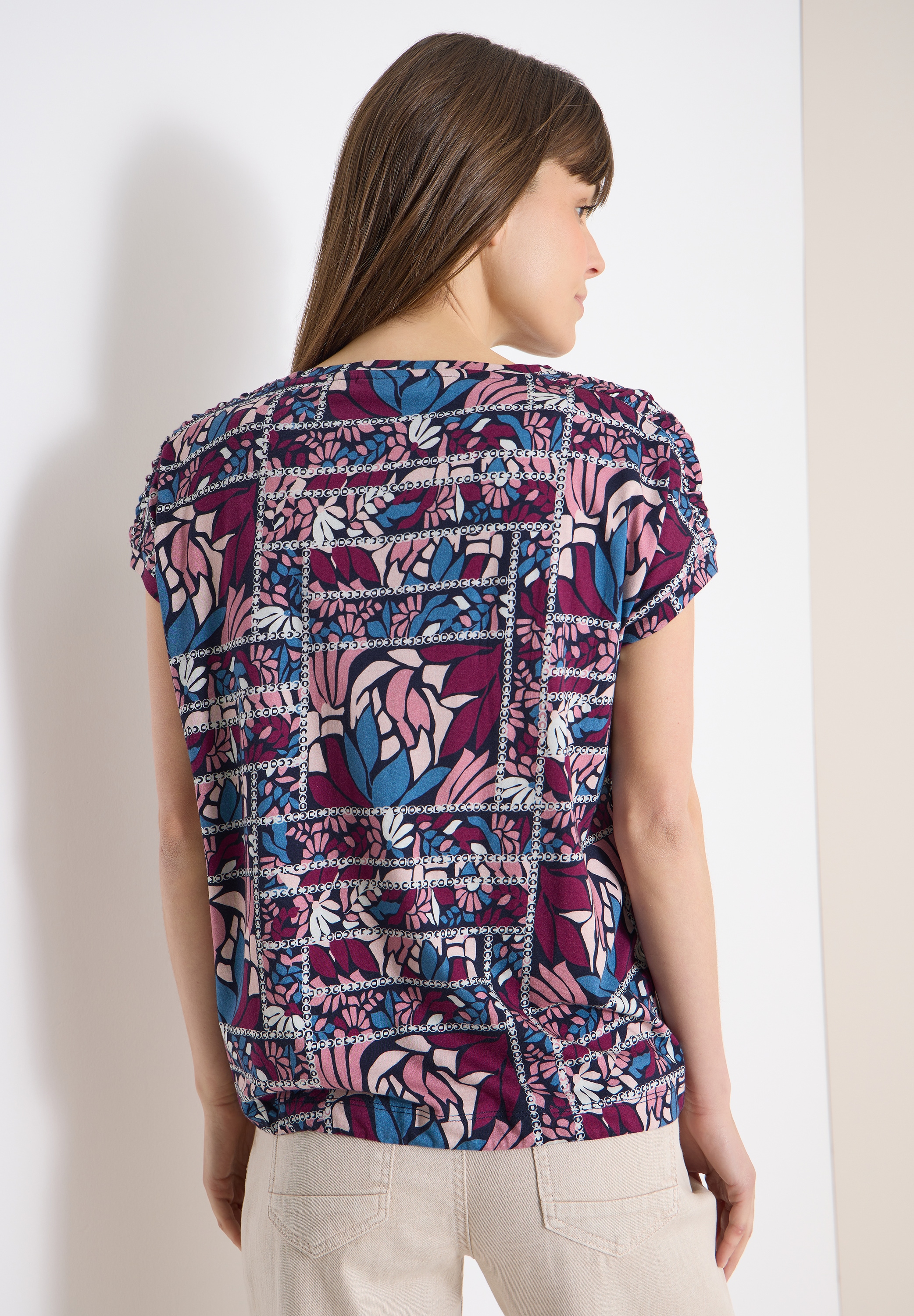 Cecil T-Shirt mit U-Boot-Ausschnitt