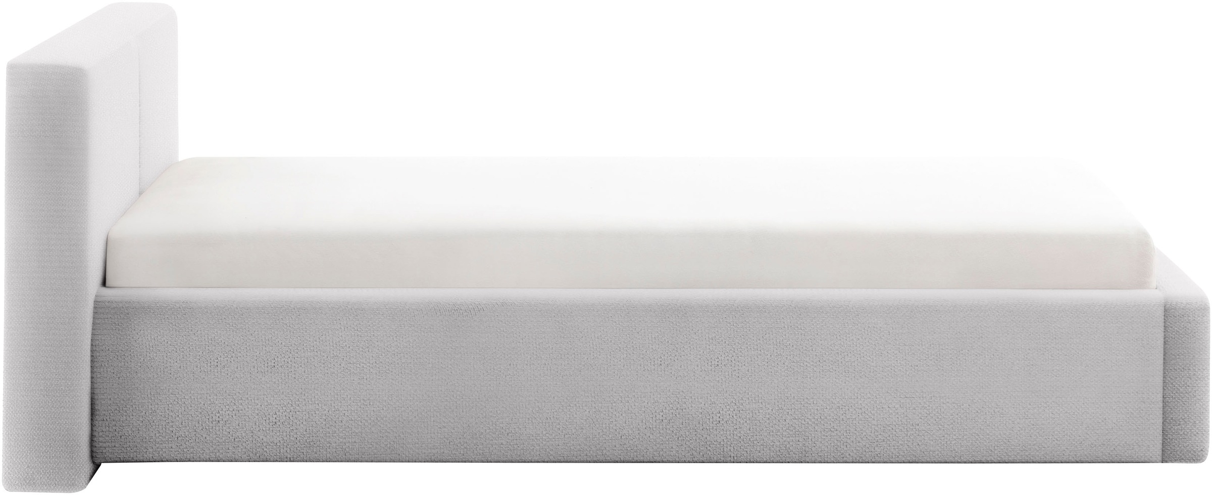 meise.möbel Polsterbett »Cube wahlweise mit Matratze und Bettkasten«, extra flaches Kopfteil, erhältlich in den Breiten 140cm, 160cm & 180cm