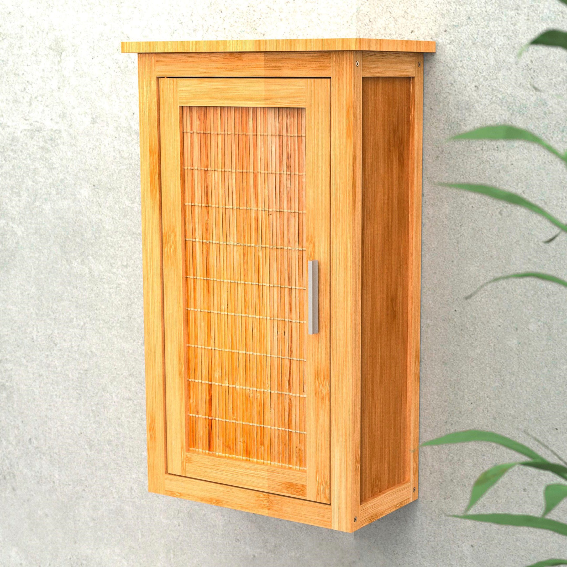 die bestellen Badmöbel Eisl nachhaltige »Bambus«, BAUR schmal Bambus Hängeschrank für Wand, | Badezimmerschrank