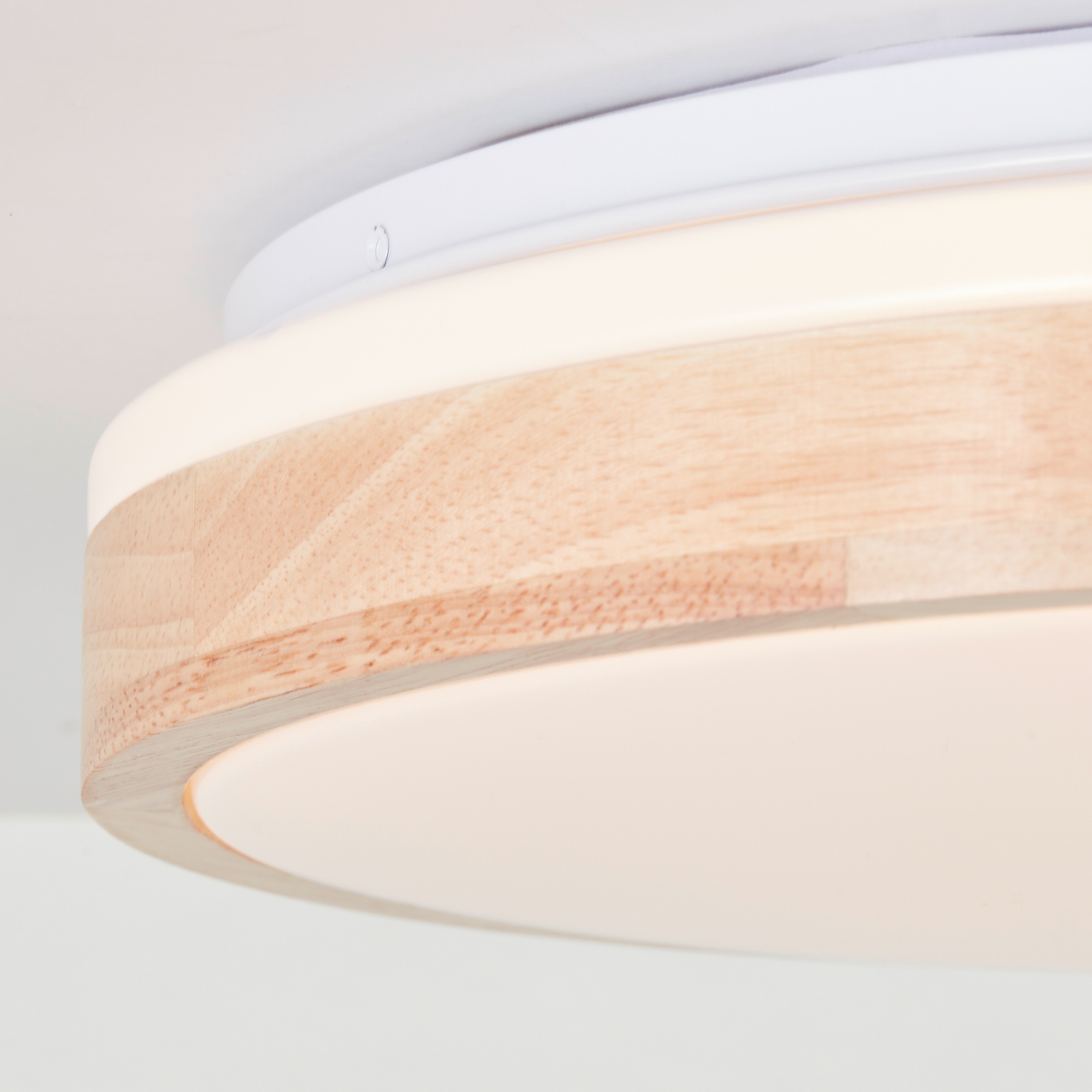 LED 2500 lm, Metall/Holz, Ø | hell/weiß holz cm, Brilliant BAUR Deckenleuchte 39 kaufen »Brodsky«,