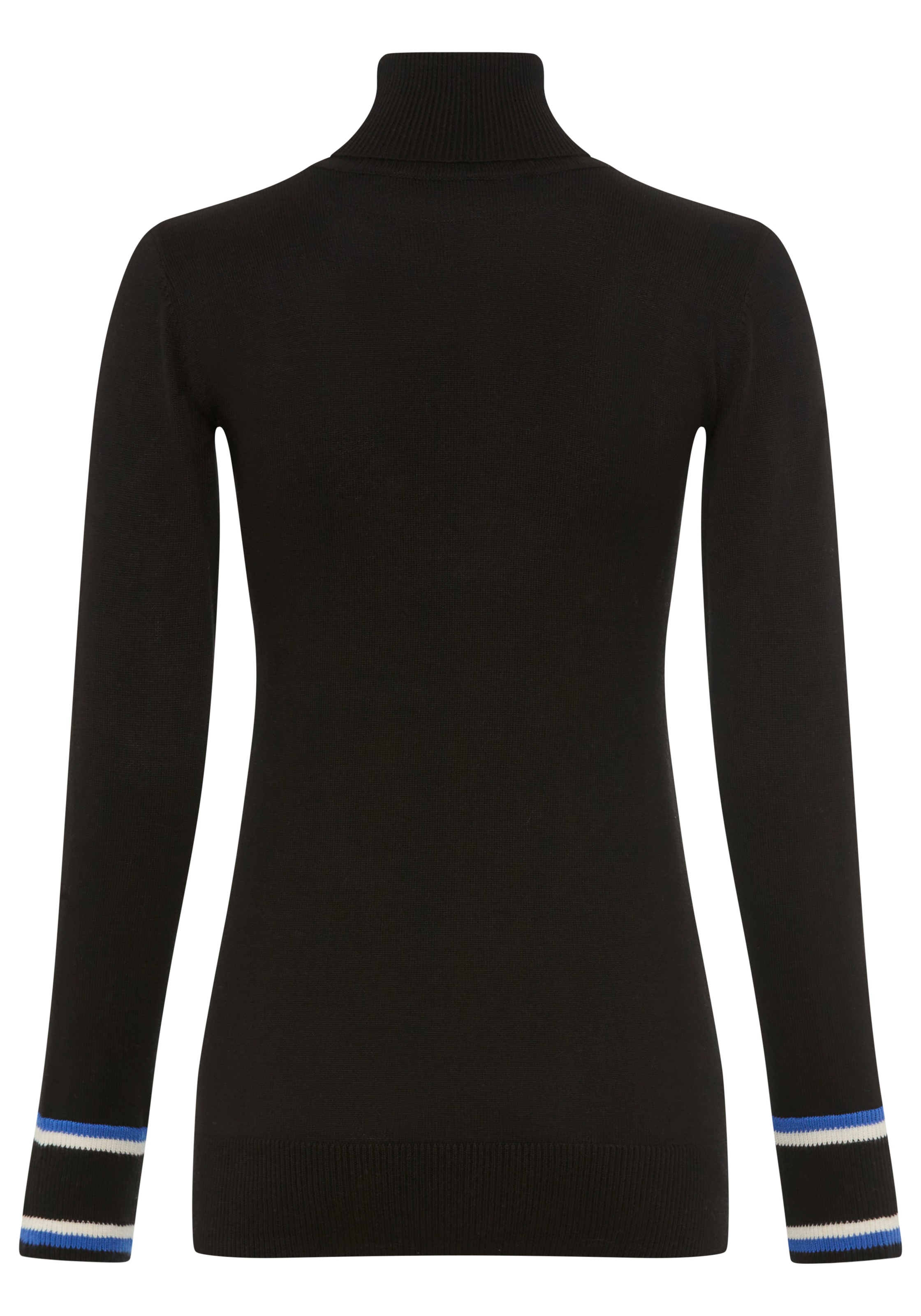 AJC Rollkragenpullover Feinstrick mit trendy Kontraststreifen