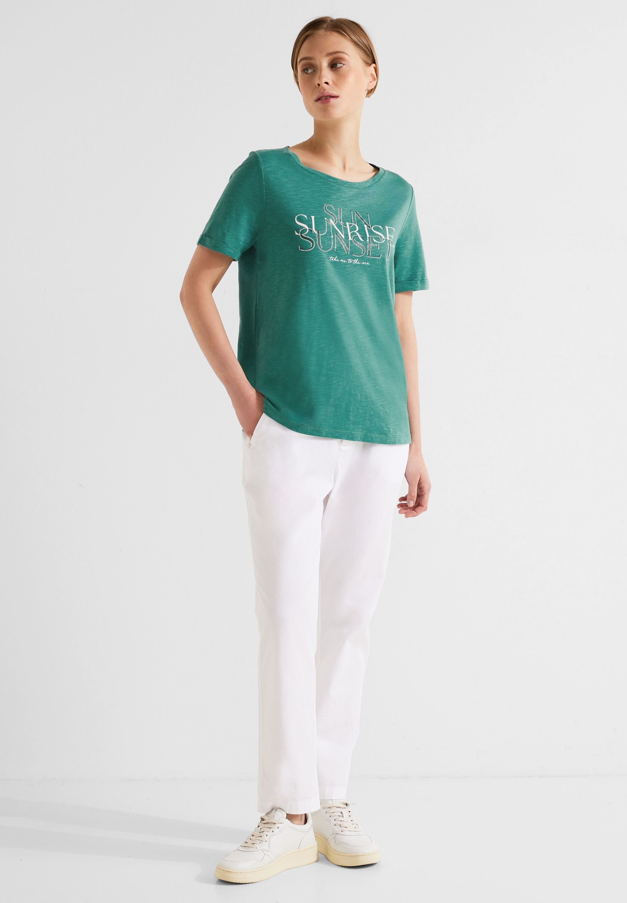 STREET ONE T-Shirt, mit Rundhalsausschnitt