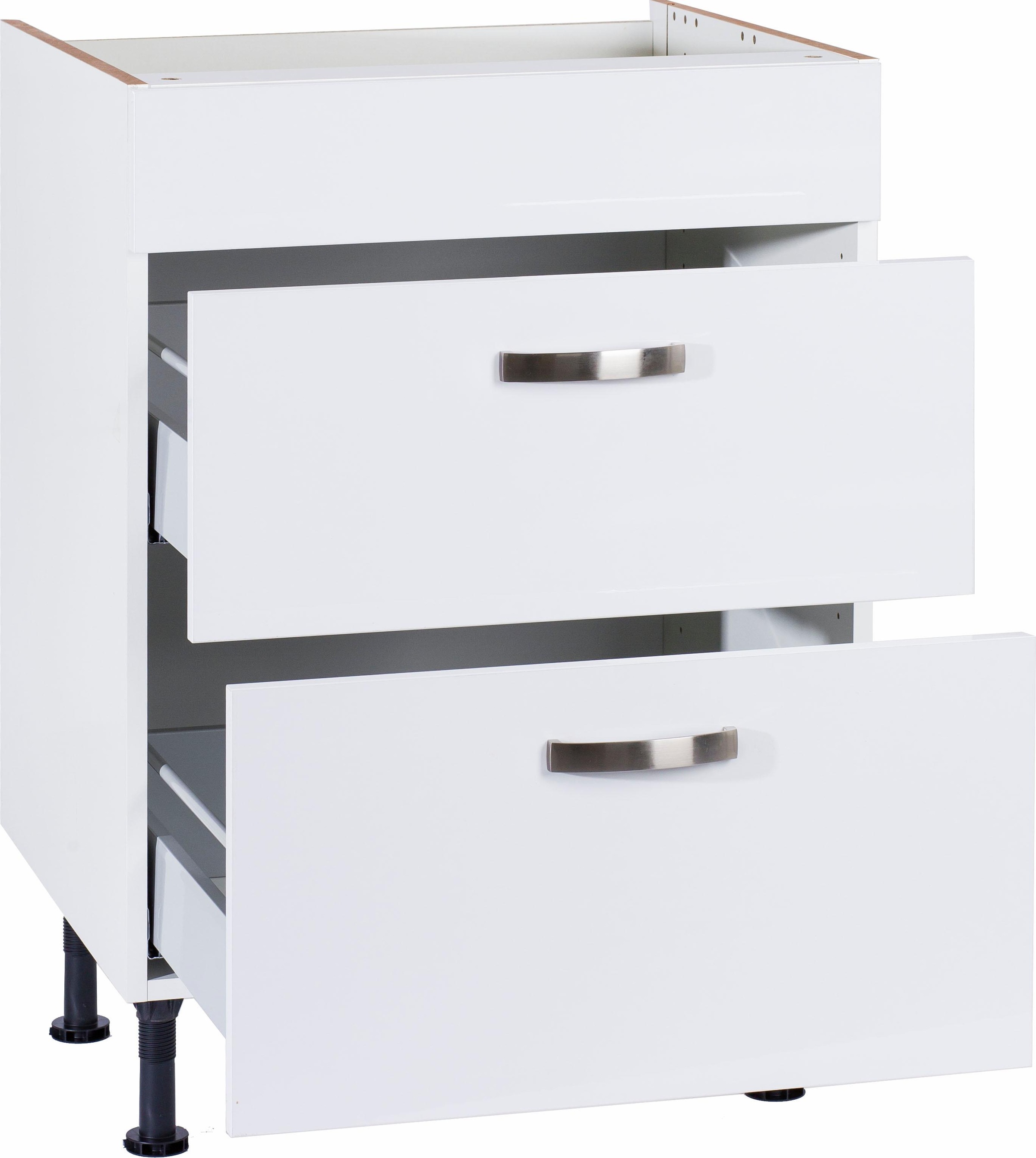 KOCHSTATION Kochfeldumbauschrank »Cara« Breite 60 cm, mit Vollauszügen und Soft-Close-Funktion