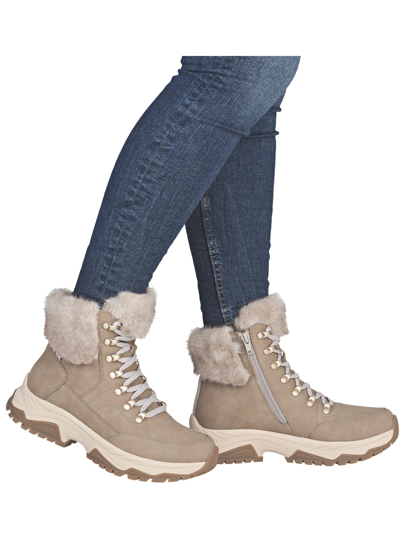 Rieker Schnürstiefelette »Rieker Stiefelette Glattleder«