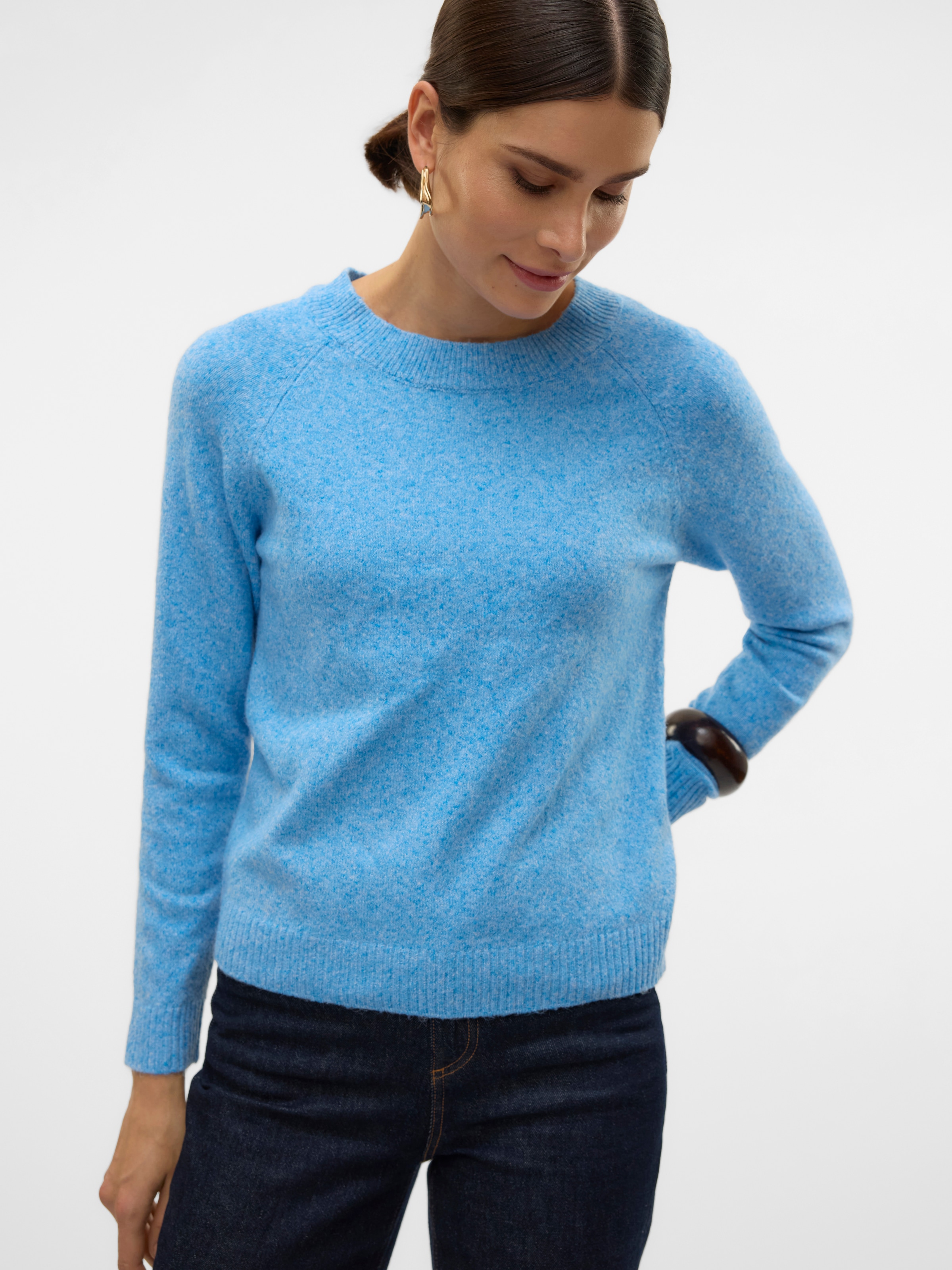 Vero Moda Rundhalspullover »VMDOFFY LS O-NECK BLOUSE GA NOOS«