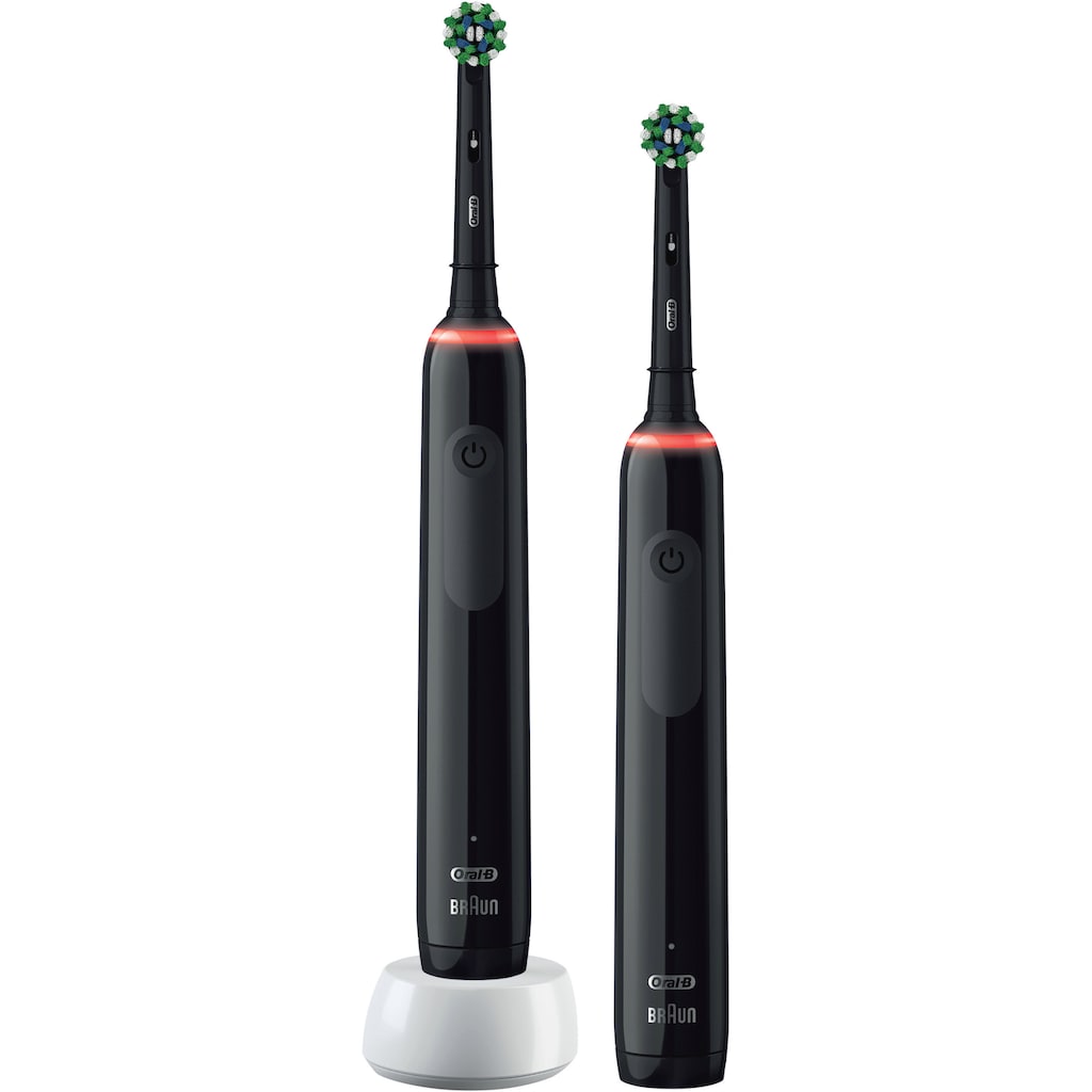 Oral B Elektrische Zahnbürste »Pro 3 3900«, 2 St. Aufsteckbürsten, mit 2. Handstück